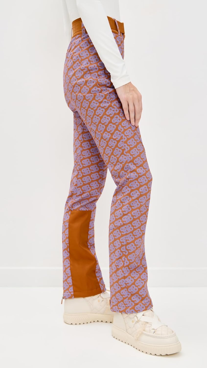 Sweaty Betty Women's Power High Waistsculpting Ski Pants, Brown Sb Print, S - Image 5