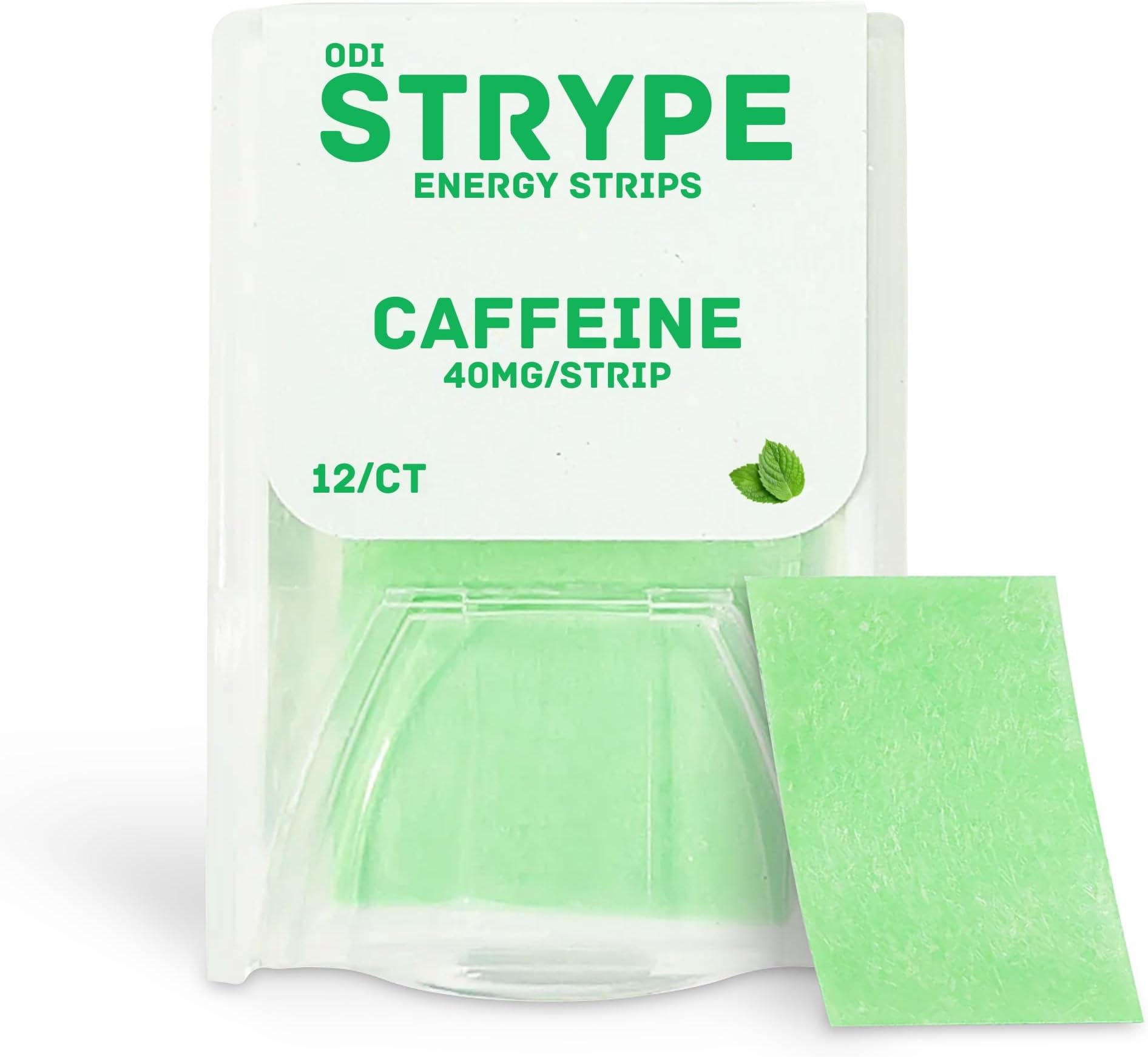 - Energy Strips | Instant Caffeine in a Strip | 80mg per Serving | Portable Caffeine + Breath Mints | Zero Calories & Zero Sugar | Spearmint Flavor | 12 Strips per Pack