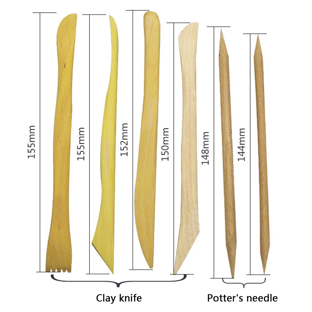 Set Utensili Scultura ULTNICE - 14 Pezzi Per Argilla, Ceramica E Modellazione, Con Custodia - Foto 9
