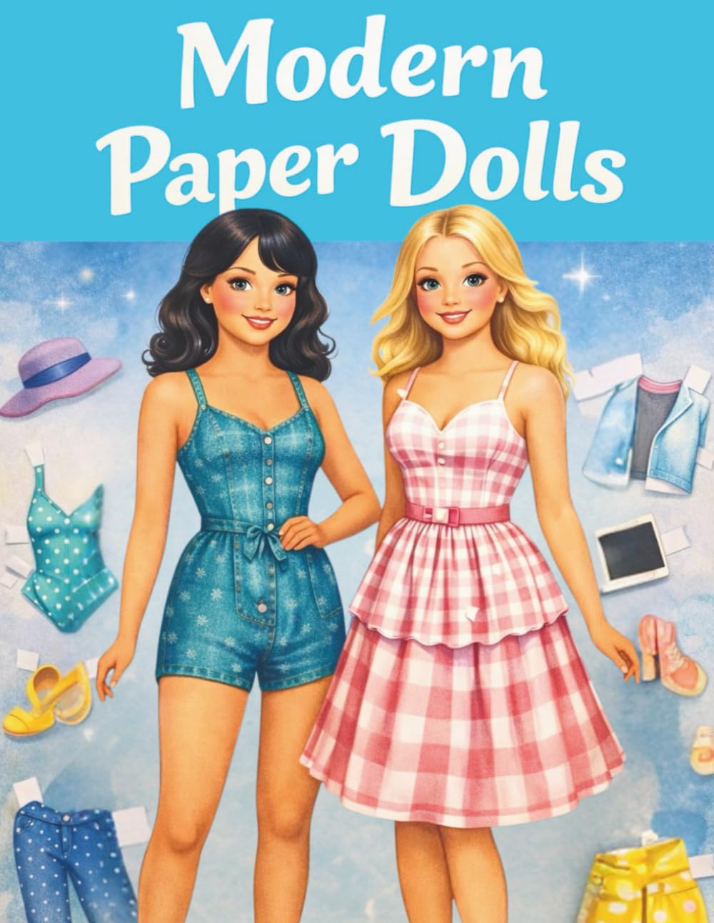 Modern Paper Dolls for Creative Play: A Stylish Cut-Out Doll Book with Contemporary Fashion Outfits for Imaginative Fun (vintage papers dolls)