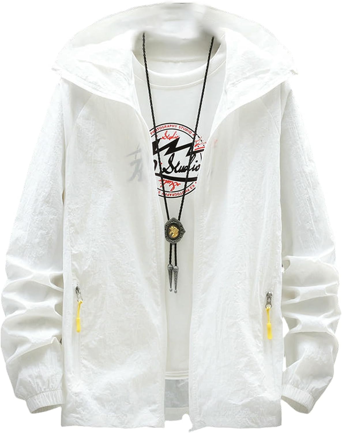 Men's Summer Ice Silk Breathable Sunscreen Coat Outerwear