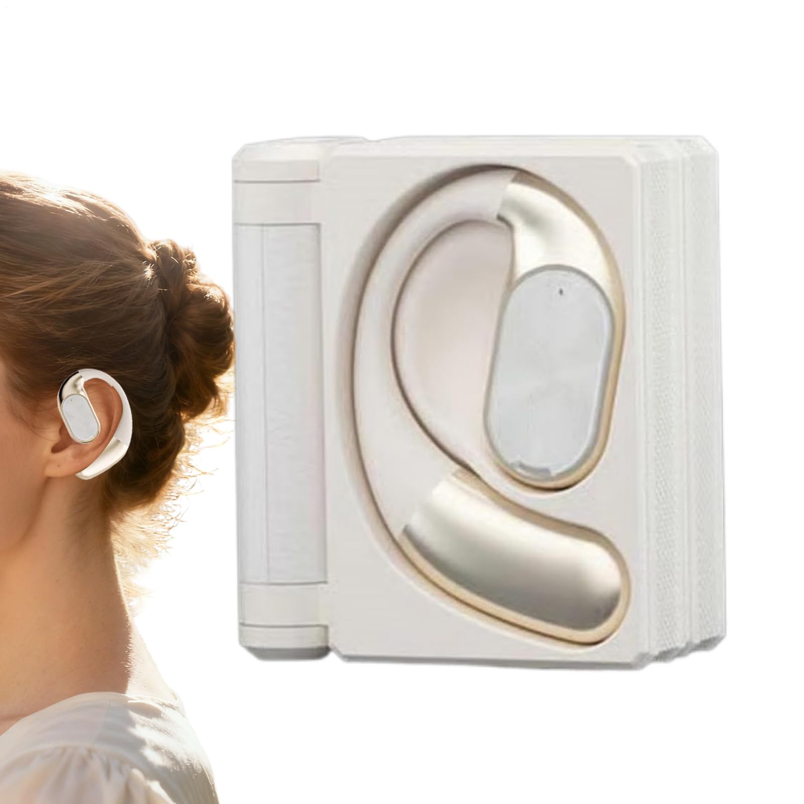 Auricolari Wireless Over-Ear Cuffie Impermeabili | Auricolari Con Cancellazione Rumore E Anti-Sudore, Custodia A Doppia Piegatura Per Corsa, Sport, Palestra, Lavoro, Studio, ,