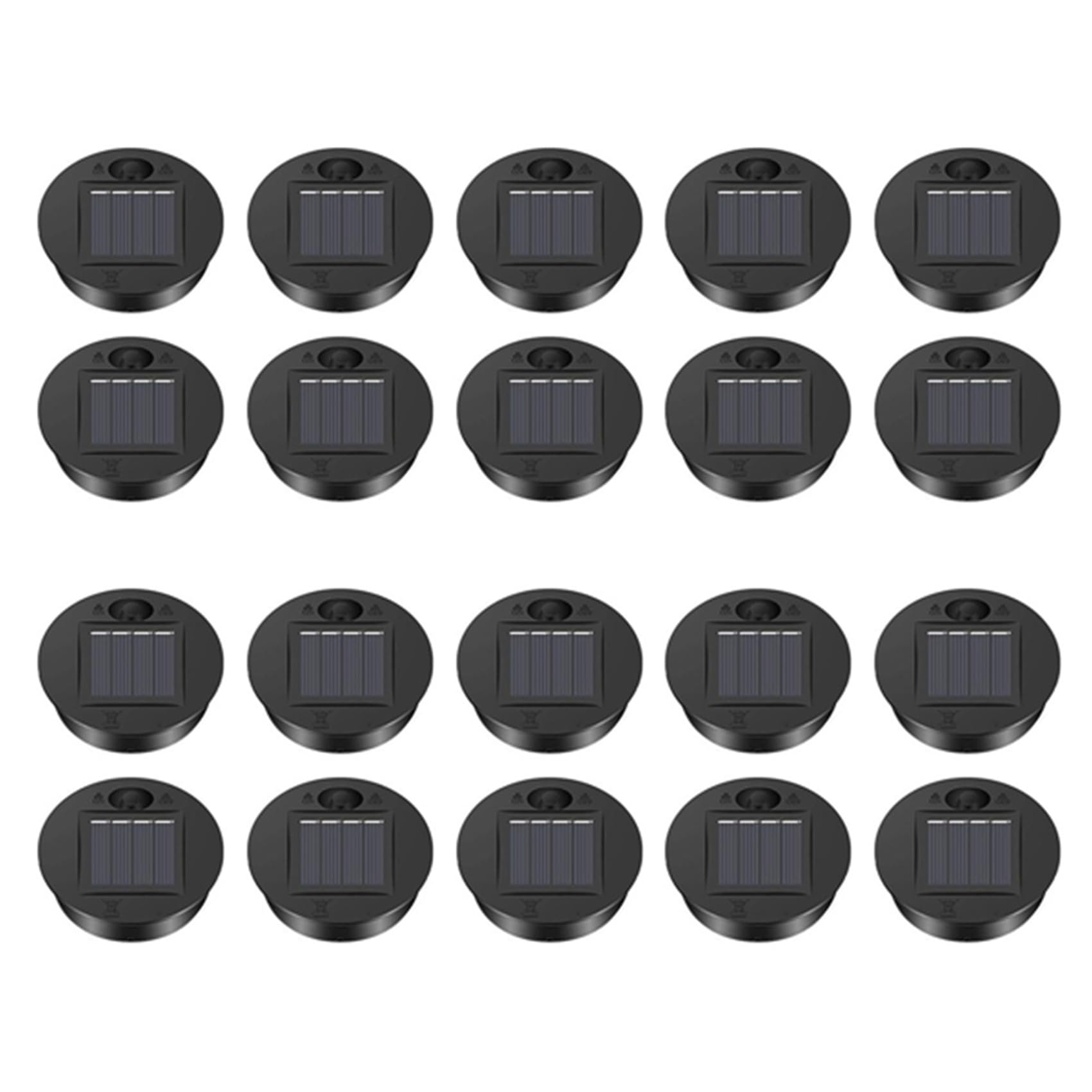 Hndhbfgrt 20 Pcs Solar Lights Replacement Top Solar Lantern Parts LED Solar Panel Lantern Lid Lights for Outdoor Hanging
