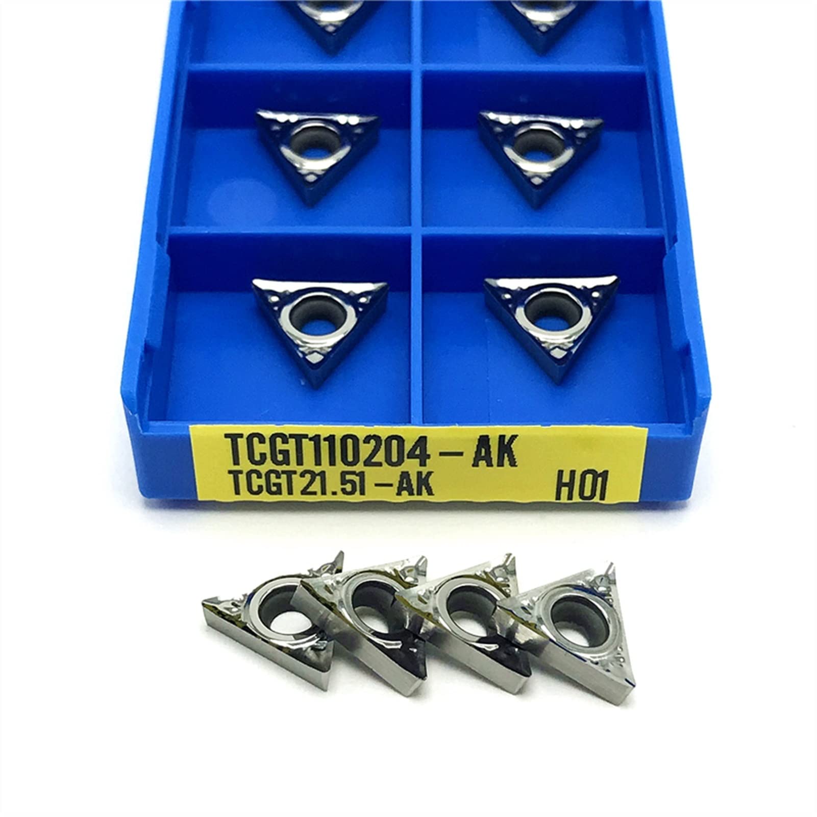 Plaquettes en carbure, mini plaquettes en carbure, TCGT110202 TCGT110204 TCGT16T302 TCGT16T304 TCGT16T308 Insert en aluminium Outil de tournage interne Insert de tournage de tour (taille : TCGT16T308