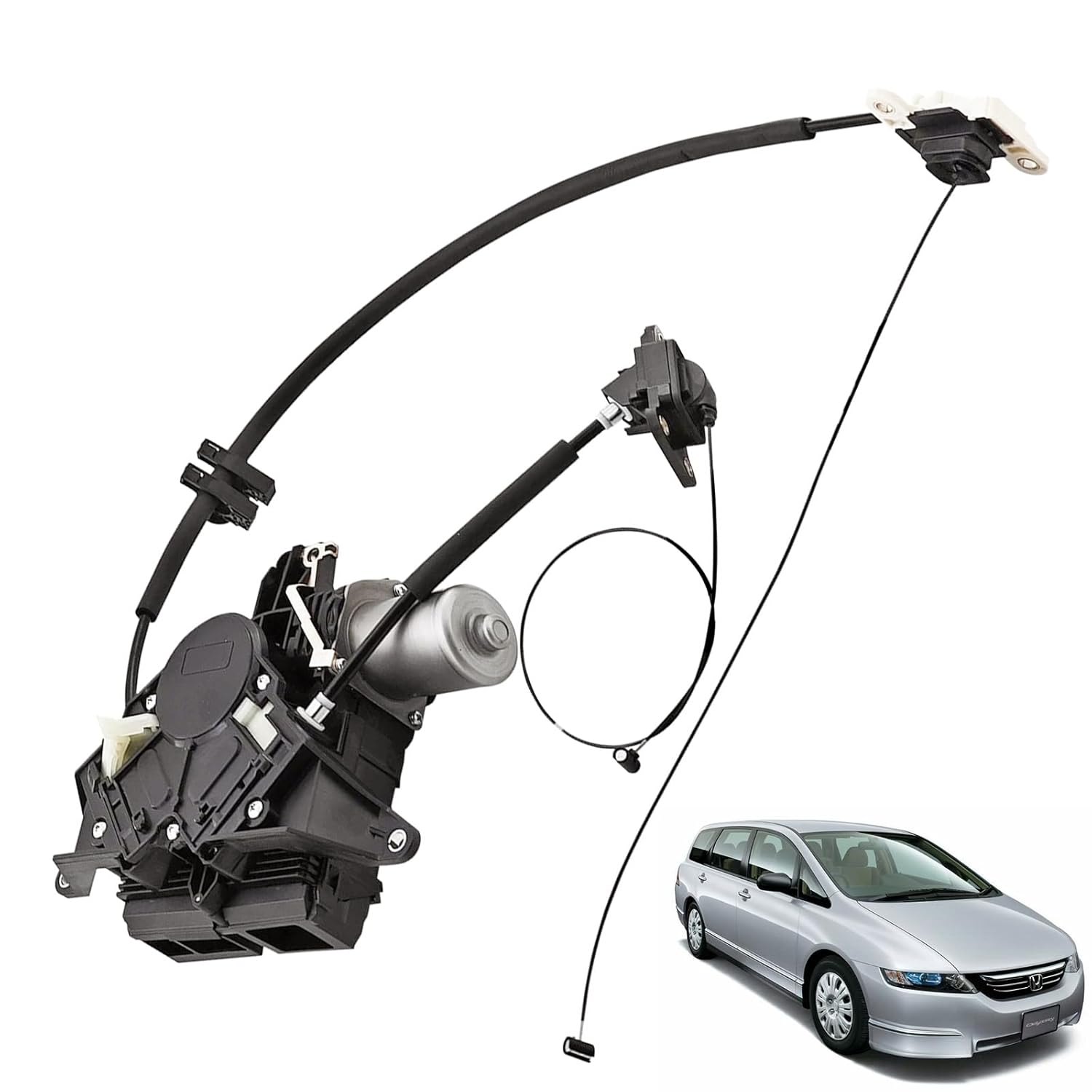 MUCO Right Side Sliding Door Motor Assembly 72010-TK8-305 w/Cable Compatible with Honda Odyssey 3.5L 2011 12 13 14 15 16 2017 Passenger Side Sliding Door Motor 747-303