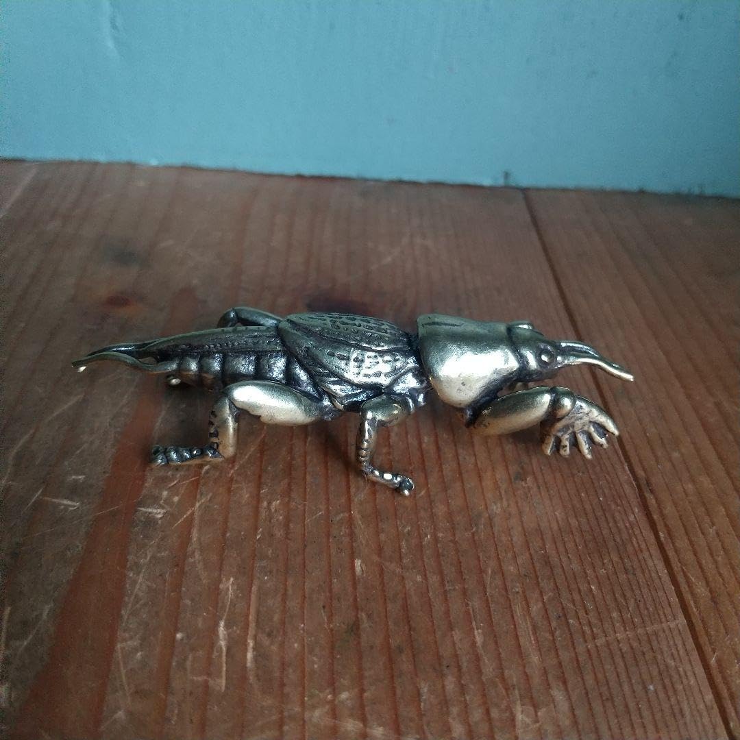 Amazon.co.jp: 新 金属製 オケラの置物 フィギュア 金属工芸 螻蛄