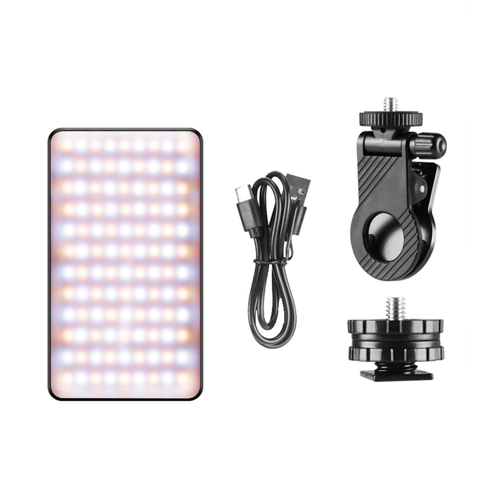 Luz de fotografía recargable de aluminio 2500K-9000K para vlogs 7