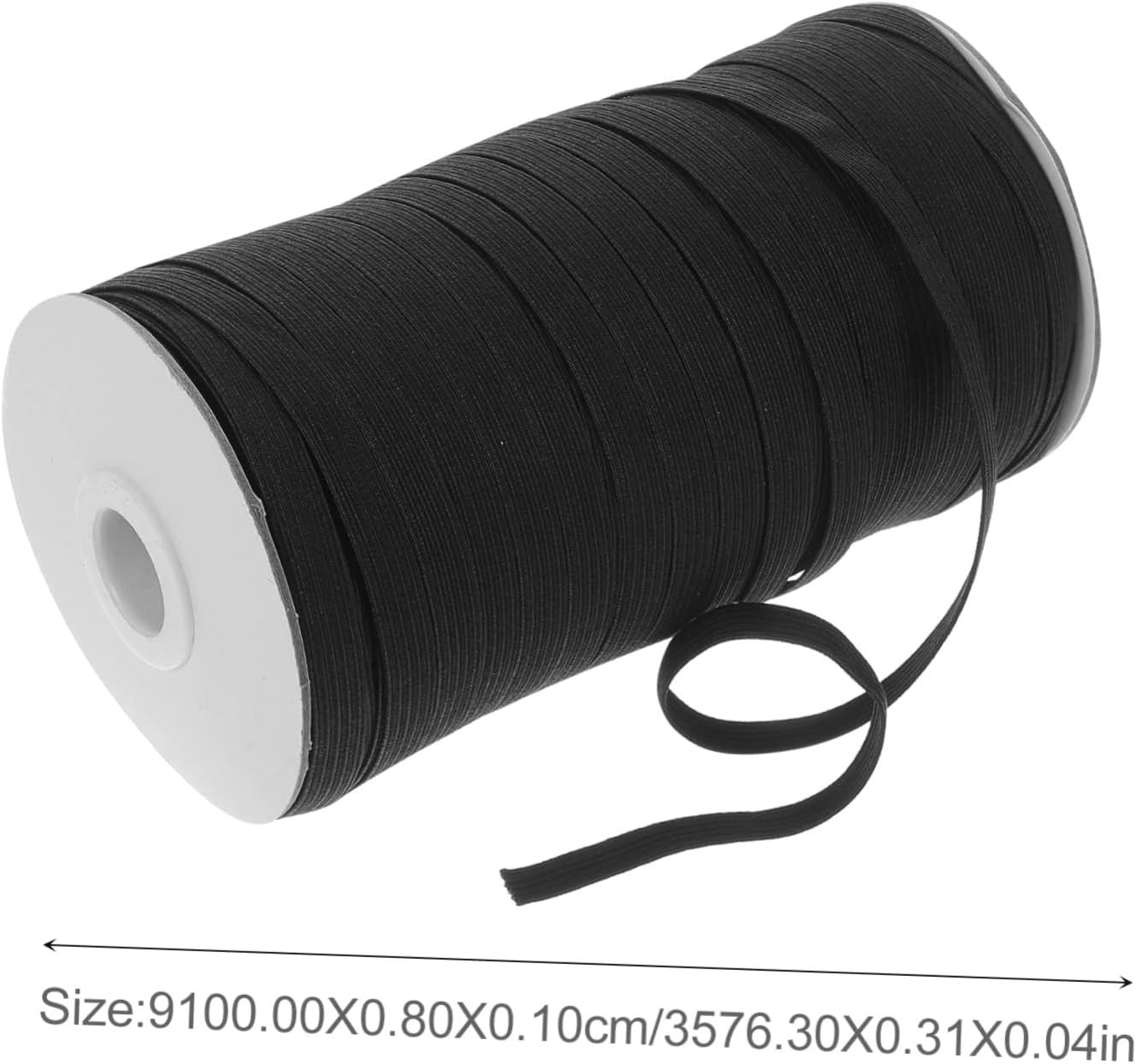 1roll Flat Elastic Sewing Band Stretchable Cloth Rubber Belt for Waistbands Necklines Belts and More Premium Quality Versatile Crafting Material