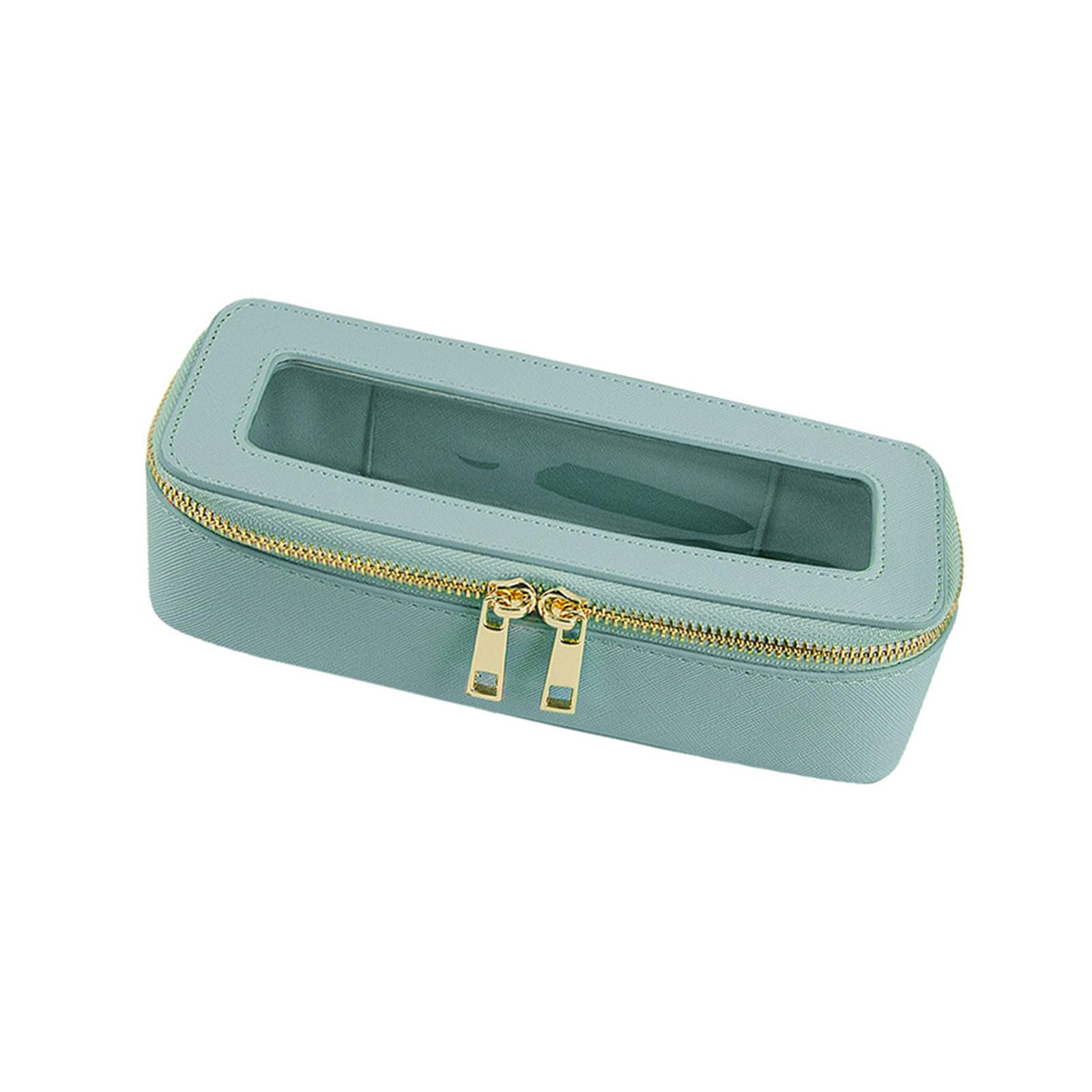 alloneslife Makeup Brush Storage Box Crafted From Practical Sturdy PU PVC Suitable for Home or on the Way Beauty Needs Travel Makeup Case