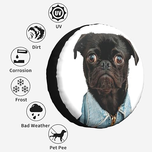 Miniatura 5 de Funda personalizada para neumáticos de repuesto, diseño de tu propio texto de imagen, cubierta de neumático de rueda personalizada, impermeable, a