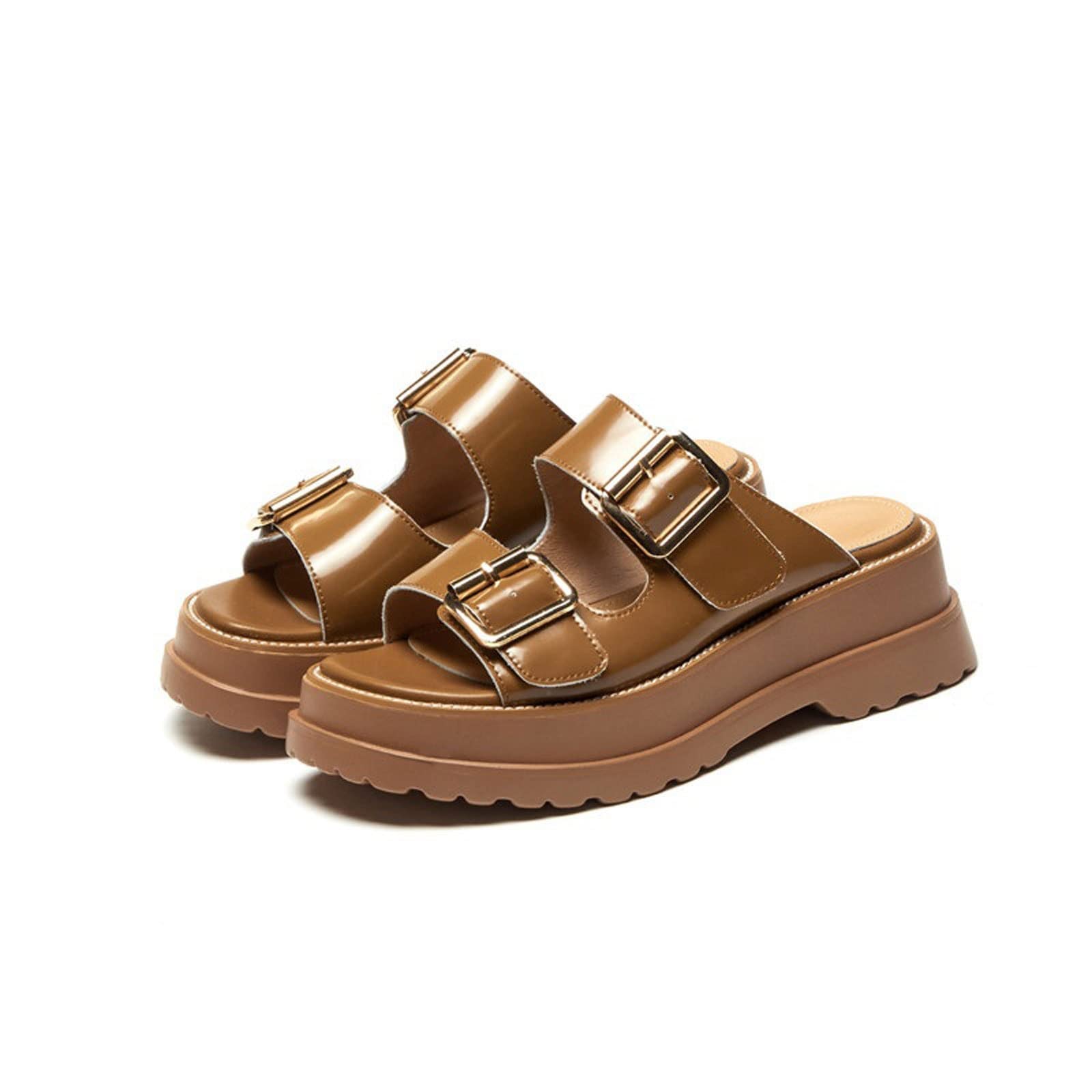 Chaussures plates en cuir de vache premium | Confort d'exception