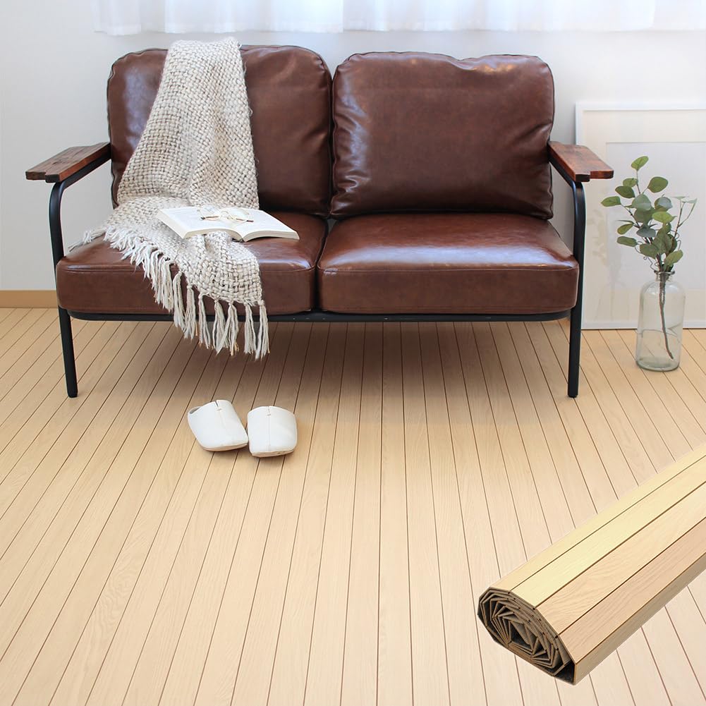 ウッドカーペット ナチュラル 団地間4.5畳(約243×245cm【概要欄要確認 Amazon.co.jp: ウッドカーペット 団地間 4.5畳 243×245cm 厚み
