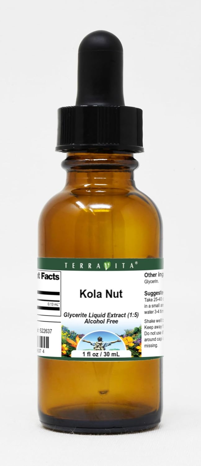 Kola Nut Glycerite Liquid Extract (1:5) - No Flavor (1 oz, ZIN: 522637) - 3 Pack