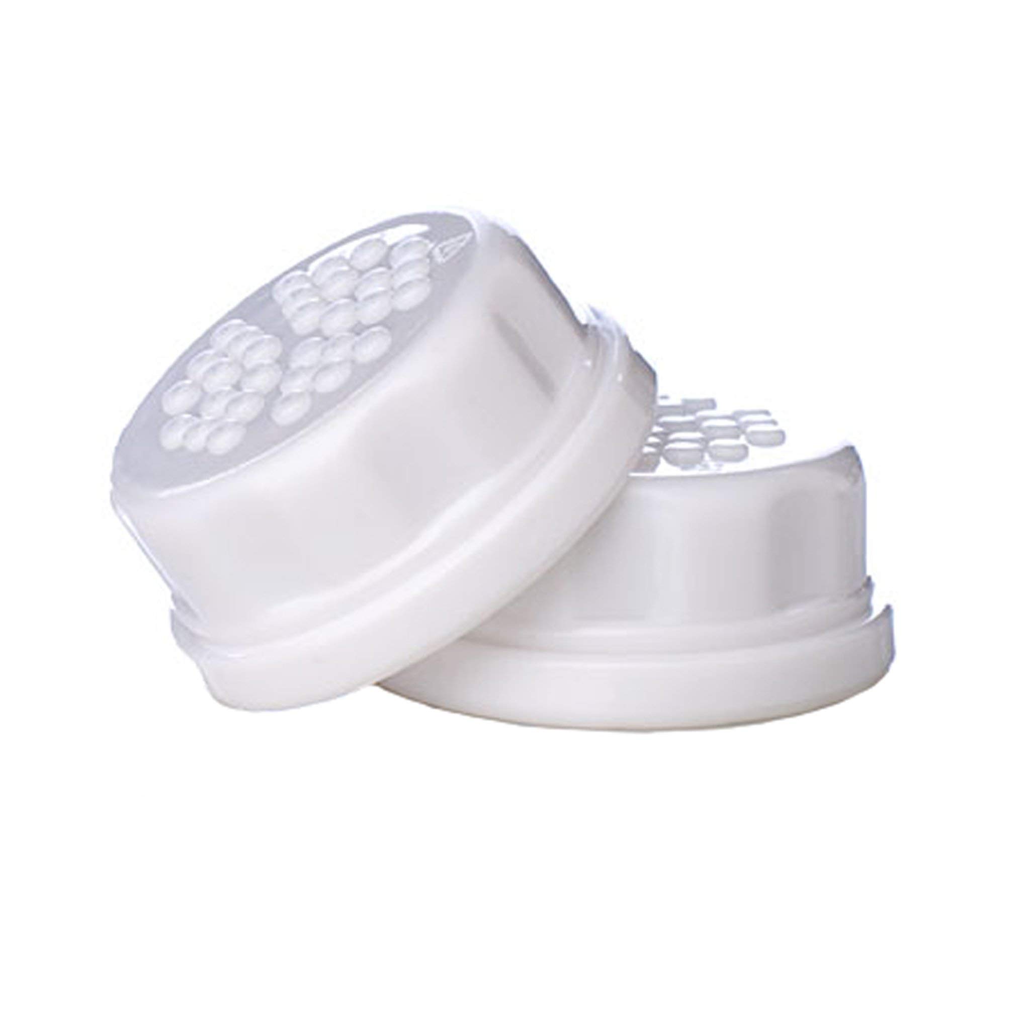 Flat Caps for 4-Ounce and 9-Ounce BPA-Free Glass Baby Bottles, White (Pack of 2)