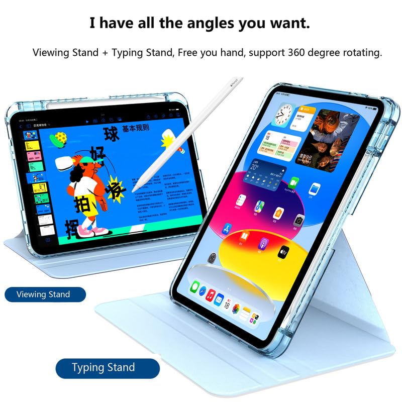 Coque de protection iPad 10e génération transparente pour éviter les rayures