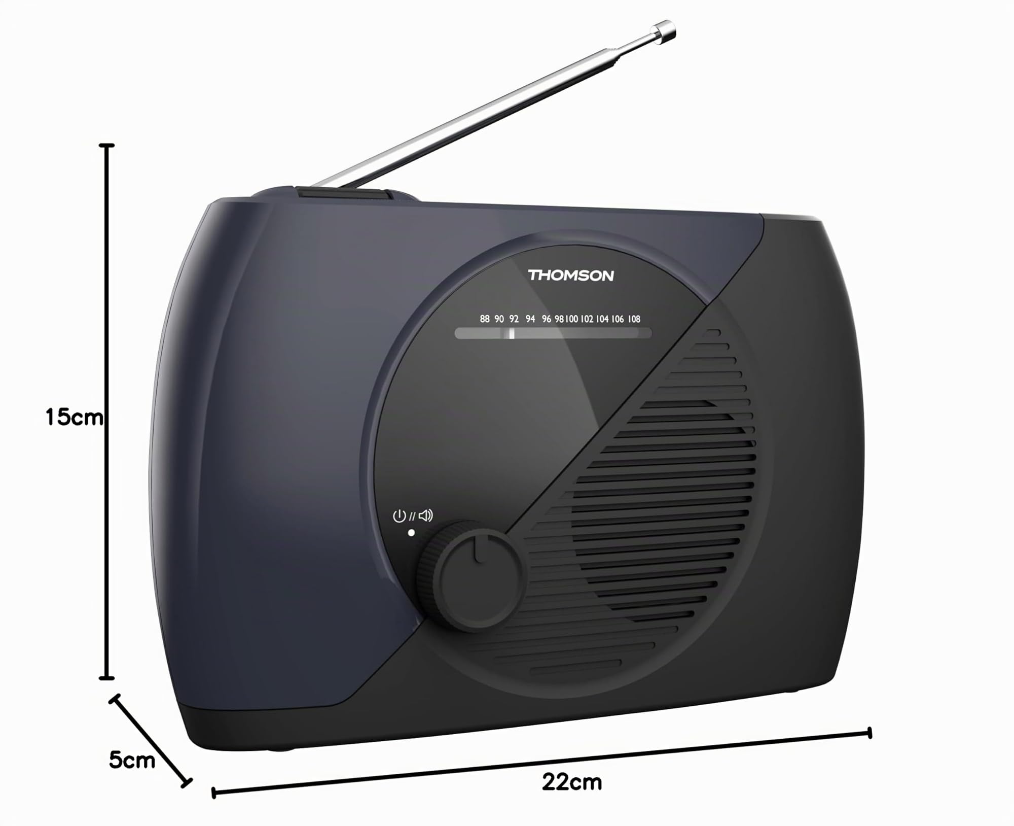 Lecteur radio cd portable THOMSON - usb / bt bleu