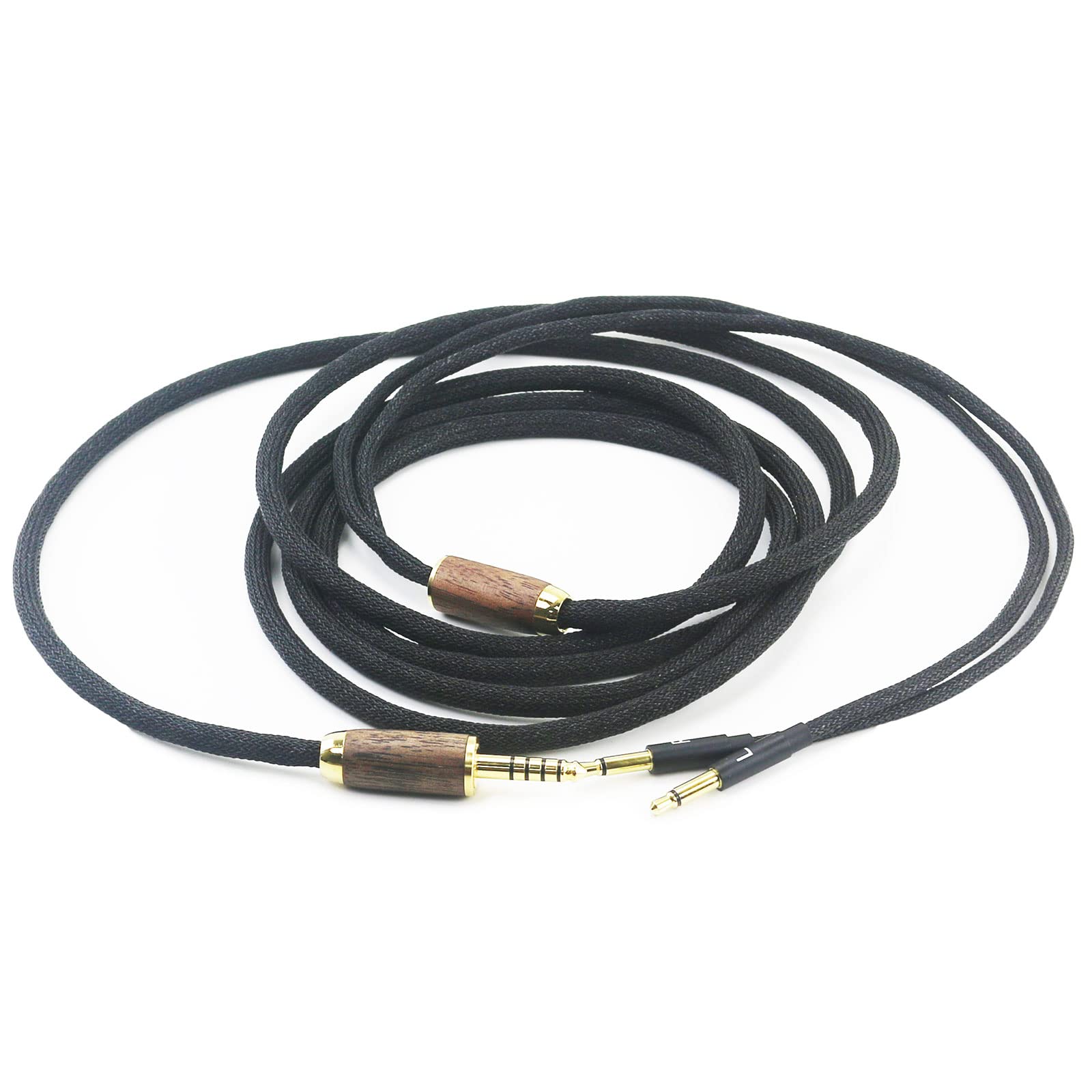 Cavo Bilanciato Per Cuffie Meze 99 - 4.4mm Maschio, 6N OCC Rame Placcato Argento, 2m, Con Connettori In Legno Di Noce - Foto 5