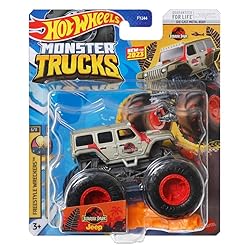 Hot Wheels Monster Trucks Jurassic Park Jeep - Mattel