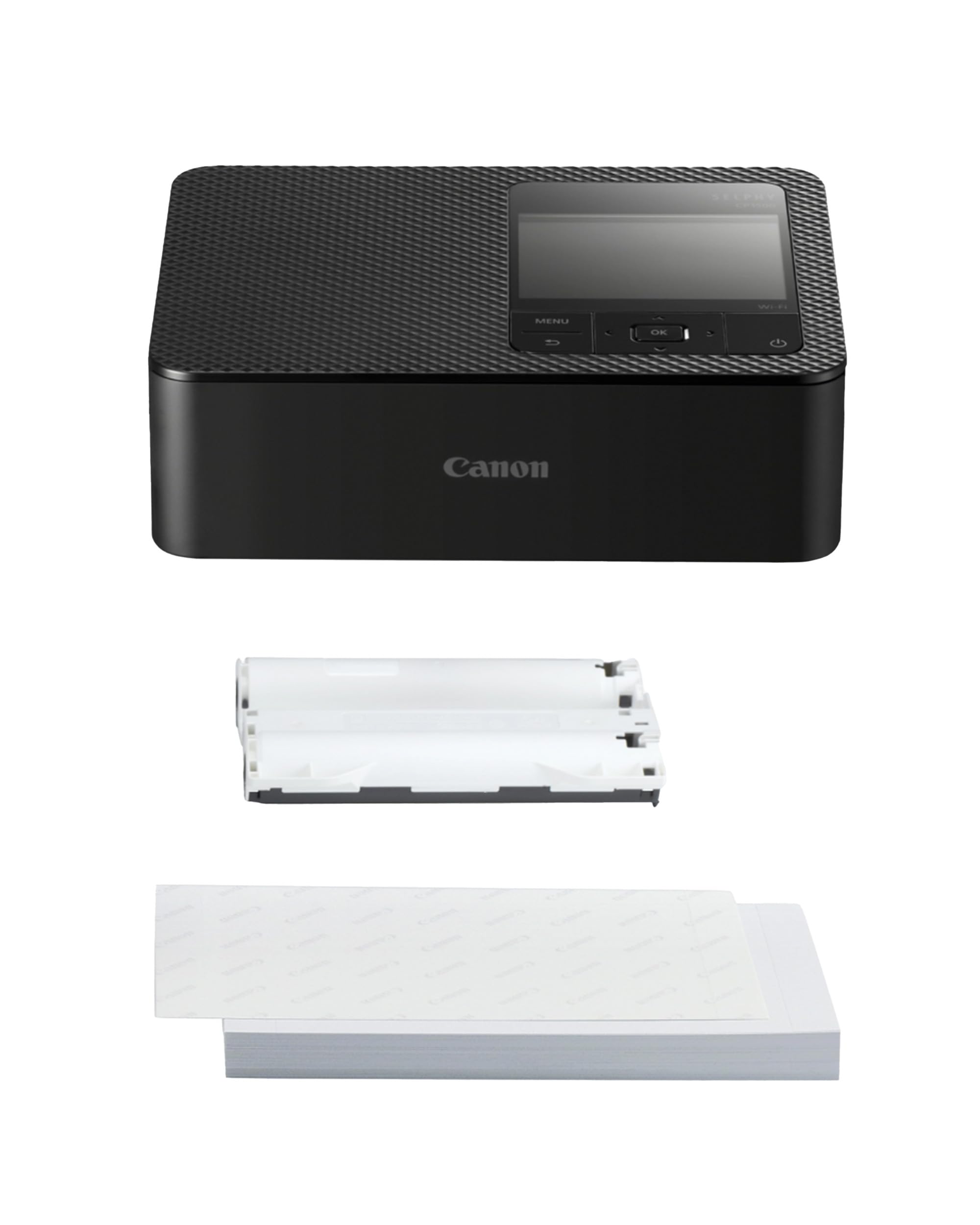 Canon Stampante fotografica portatile SELPHY CP1500 con kit carta, nero - Stampante Bluetooth wireless con accessori - Compatta e leggera - Con 54 fogli di carta 4x6