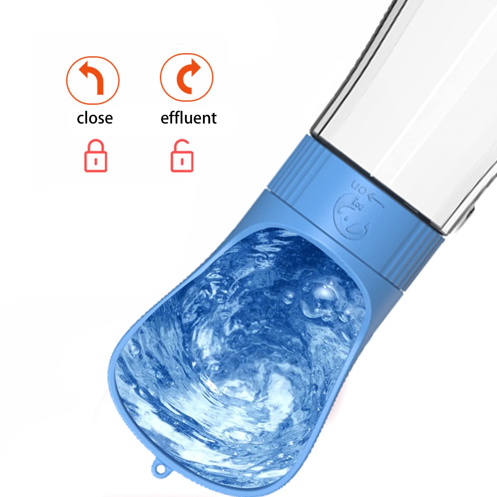 Reiswaterfles Voor Honden, 3-in-1 Draagbare Waterdispenser Voor Puppy's, Waterbekerfles Voor Huisdieren, Waterdispenser Voor Puppy's, Water- En Voerdispenser Voor Honden Met Vuilniszak Voor Katten, Ko