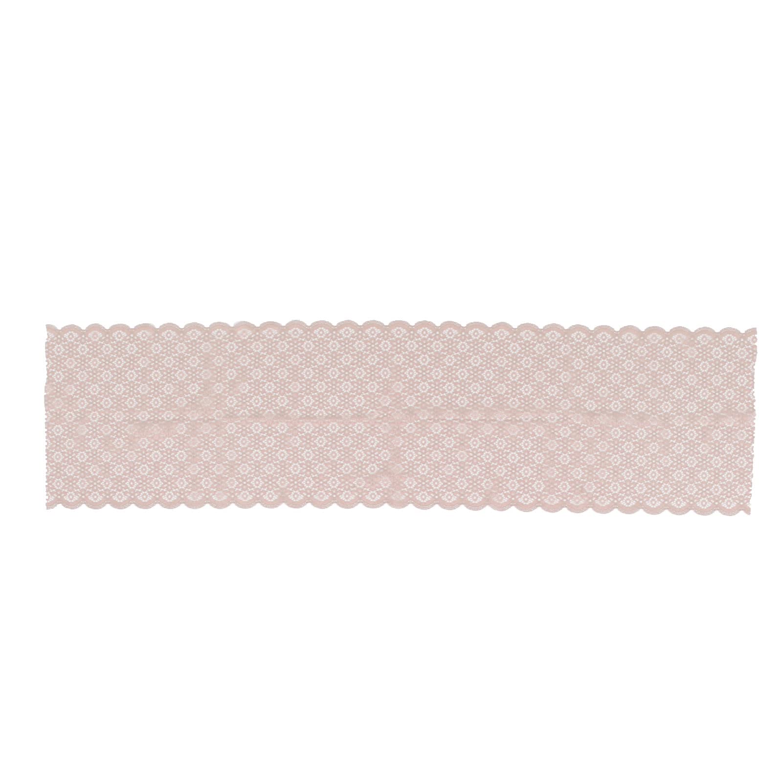 Dentelle élastique douce sans odeur ruban large 10m bordure rose