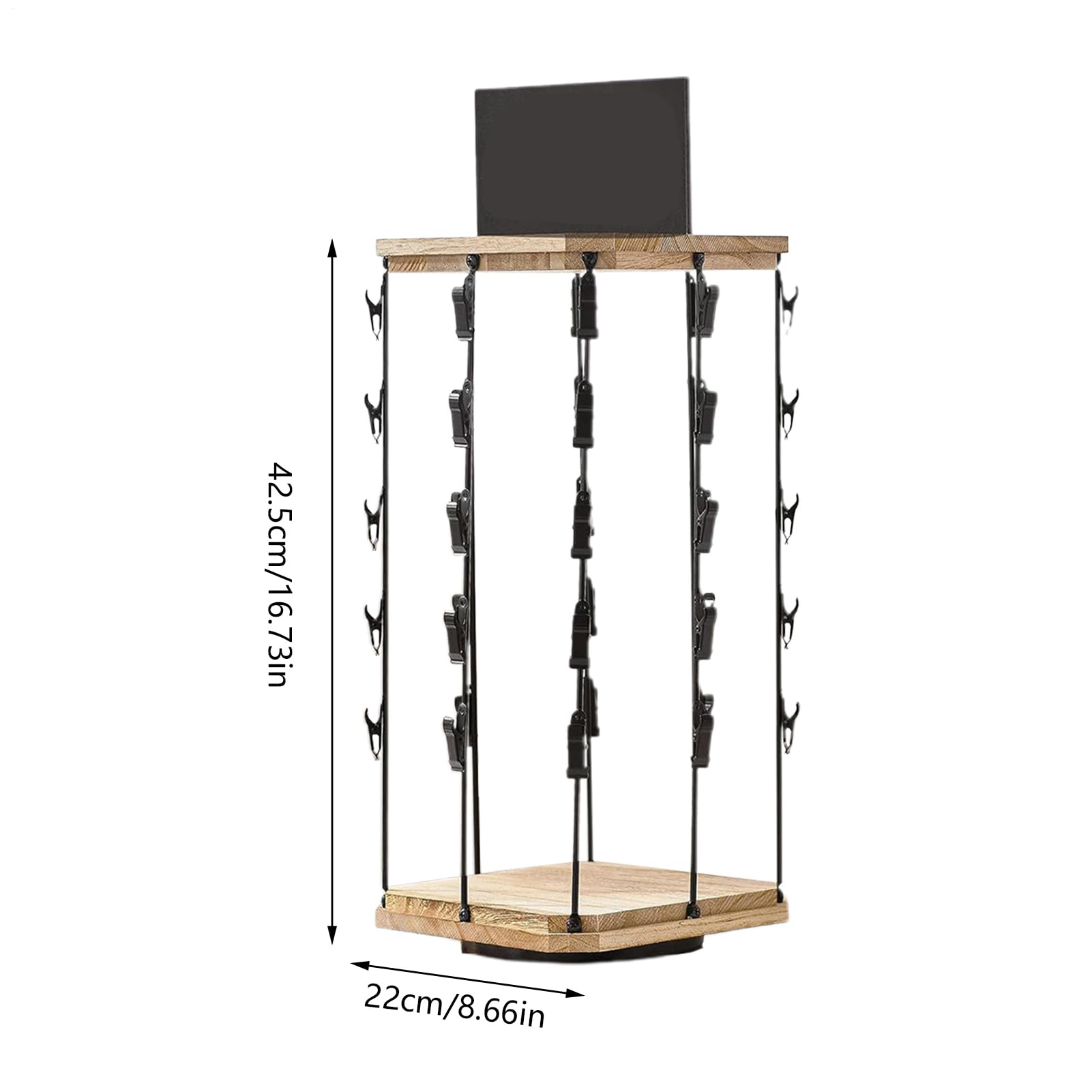 Genérico Organizer per aperitivi, organizer girevole per snack con 5 livelli e 40 ganci, stazione di stoccaggio per dolci e alimenti in casa e negozi