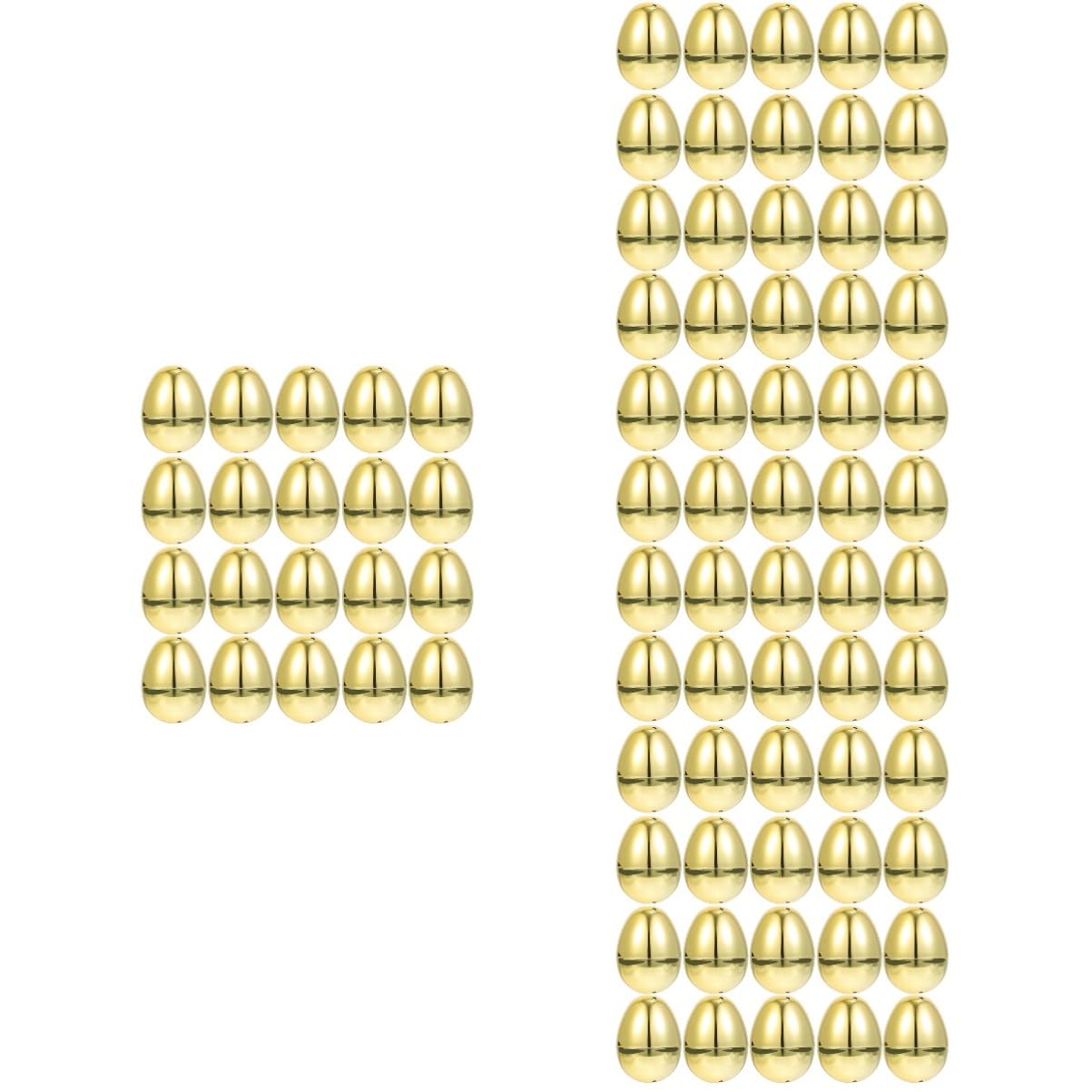 PRETYZOOM 80pezzi Uova di Pasqua Plastica Riempibili Uova Decorative per Decorazioni di Feste Pasquali e Regali