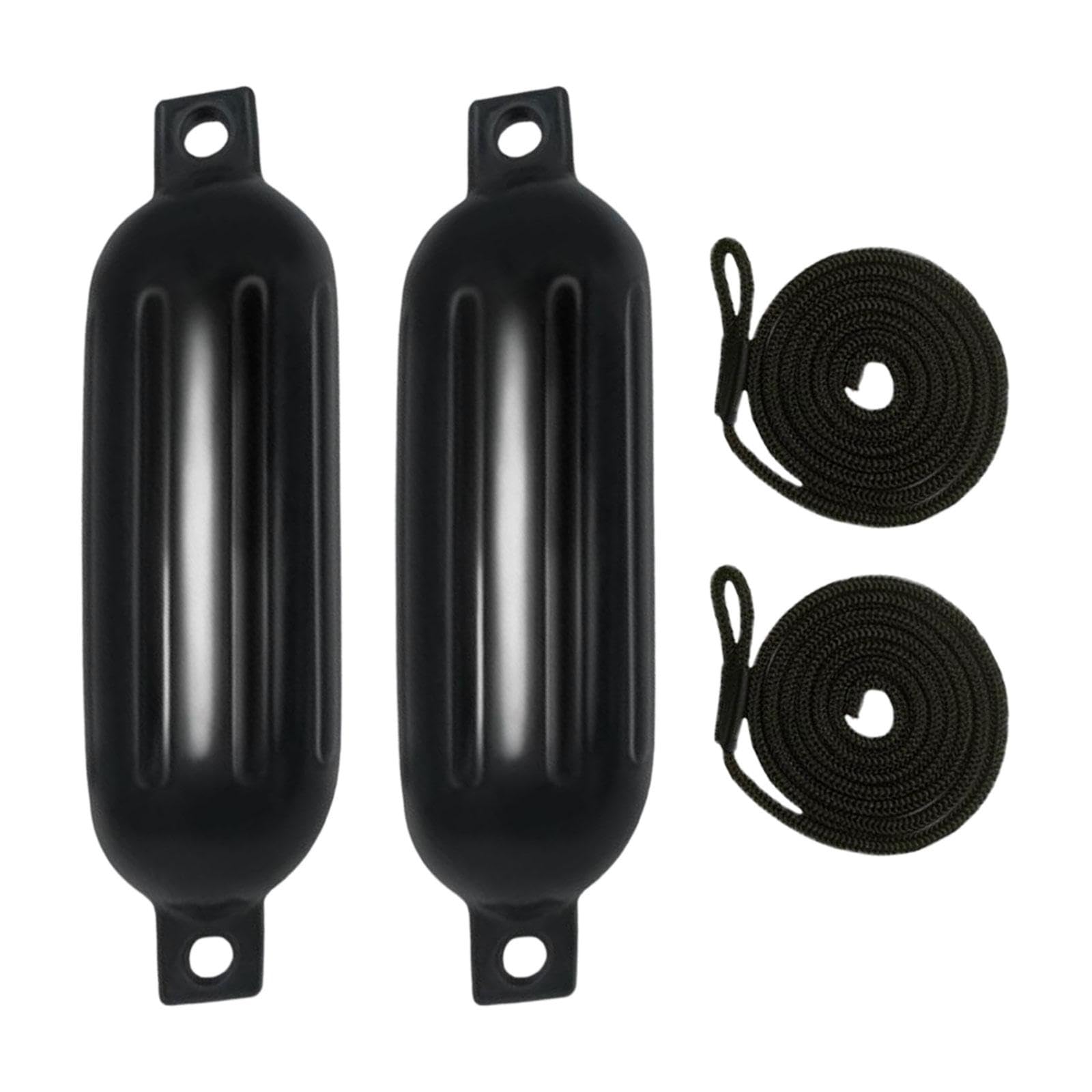 Parabordi per Barche da 2 Pezzi Paraurti per Barche Corde da 6 mm x 1,5 m Parabordi gonfiabili Anti-collisione Facili da installare per motoscafi