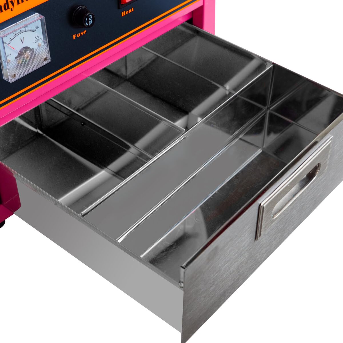 GastroHero Zuckerwattemaschine Profi Cotton Candy Machine für Gastronomie Jahrmärkte