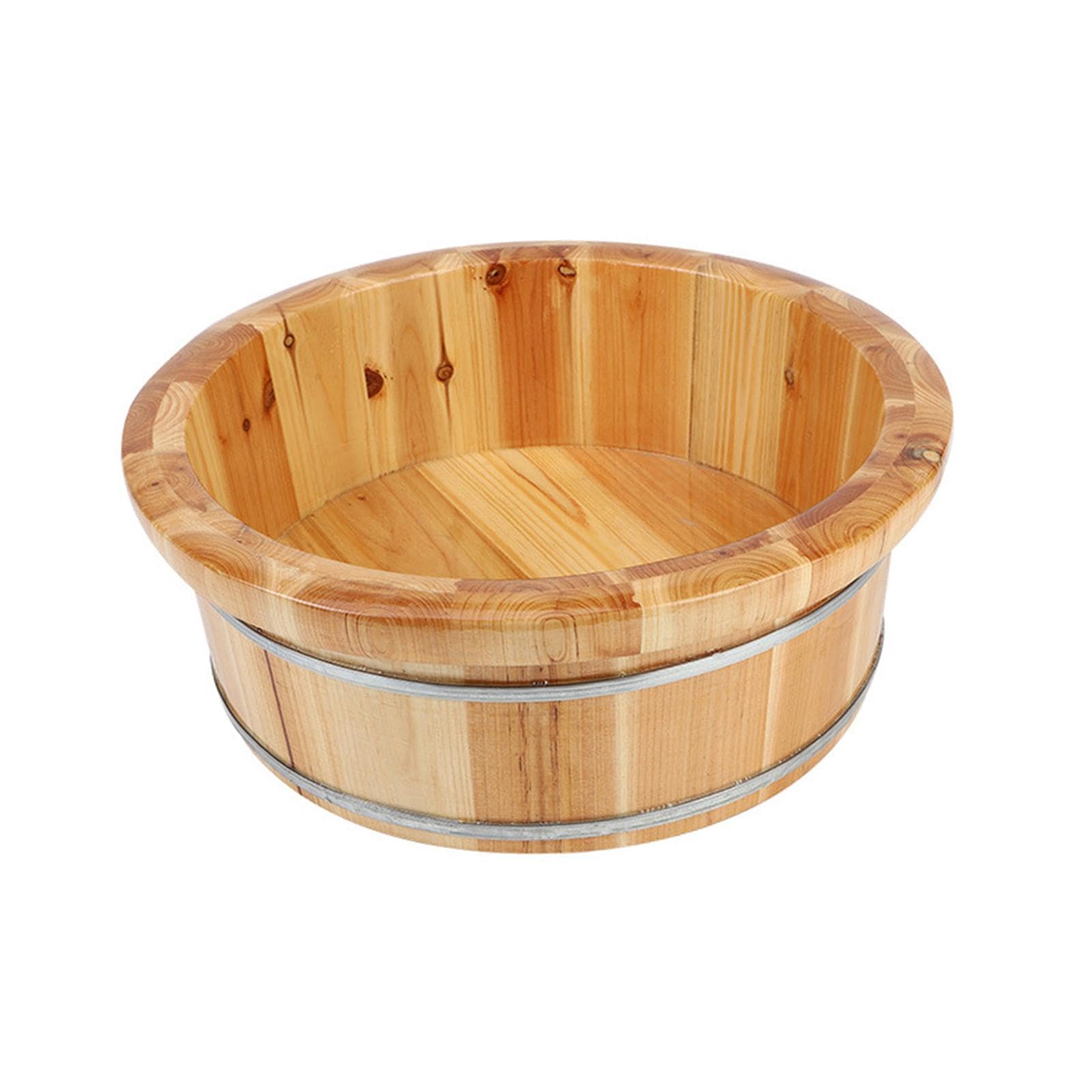 Vasca idromassaggio in legno per pediluvio, realizzata a mano, per la cura naturale dei piedi, riutilizzabile, 16 x 44 cm, B