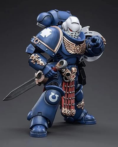 Miniatura 7 de Pipigirl JoyToy × Warhammer Genuine License 1/18 Figuras de acción de soldado, kits de modelos de guerrero extremo militar militar de 4 pulgadas