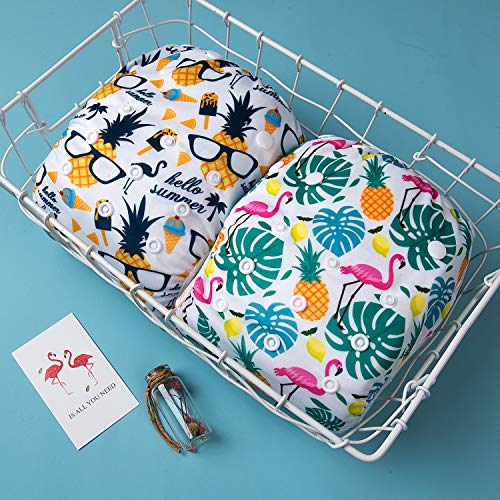 Alvababy 2Pcs Swim Diapers Reuseable Adjustable For Baby Gifts Swimming Lessons Dyk57-58 #TOP7