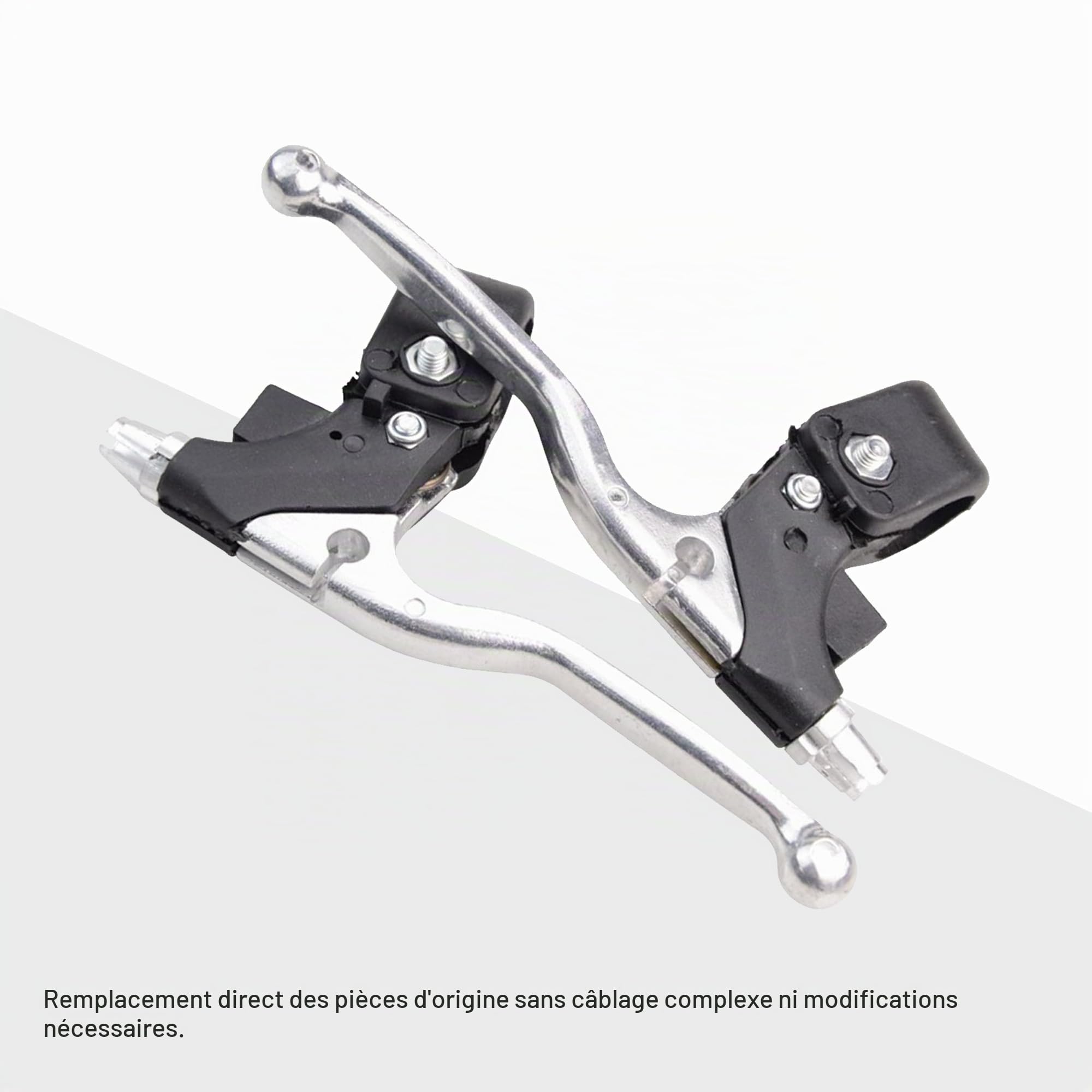 GOOFIT Poignées Twist Throttle Levers de frein 22mm Remplacement pour 47cc 49cc 2 Stroke Mini Moto Dirt Cross Pocket Bike MTB
