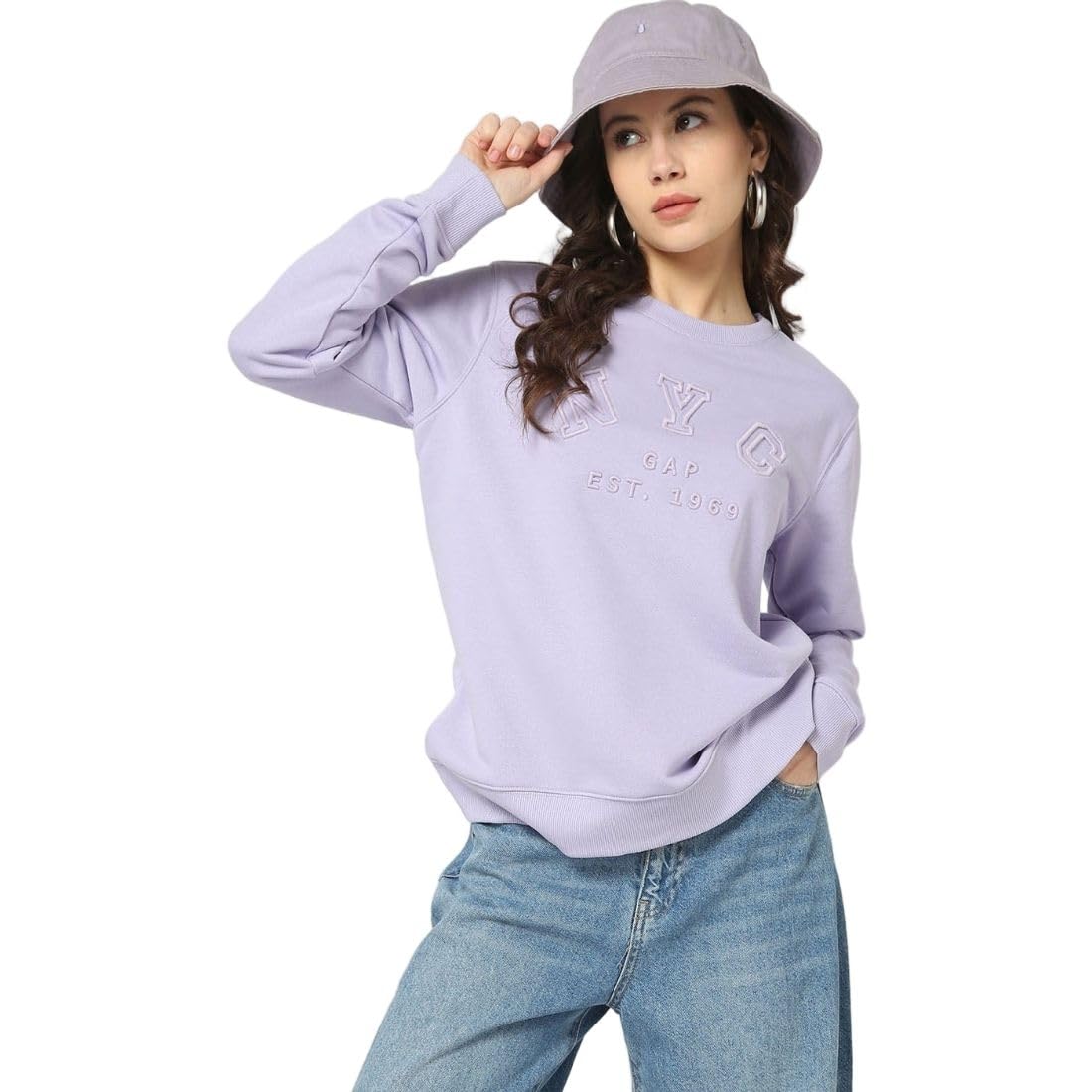 gap Women’s Regular Fit Solid Full Sleeves Round Neck Sweatshirt-picture-20