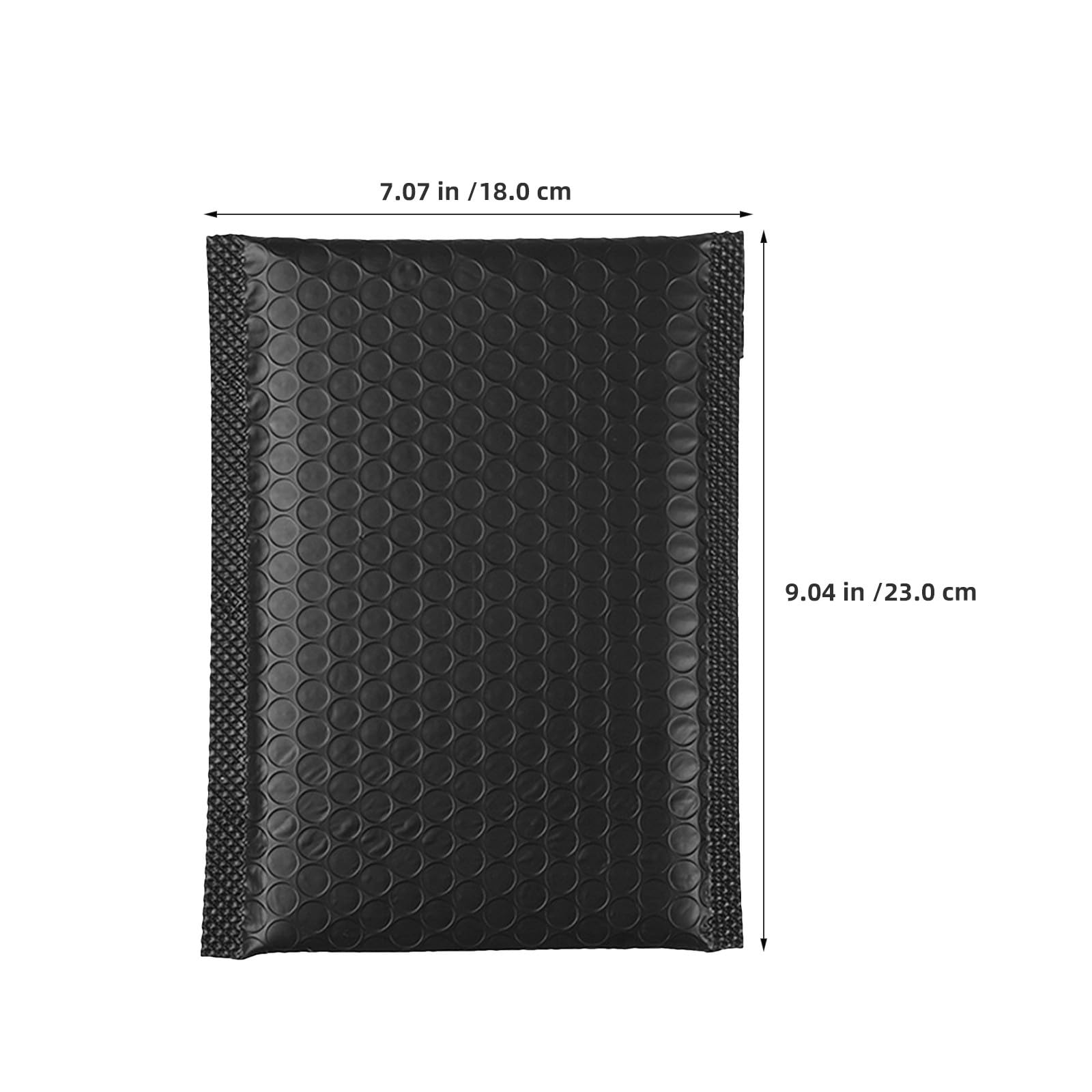 NUOBESTY Lot de 50 enveloppes noires d'expédition : sacs d'emballage 9 x 7 pouces pour petites entreprises - Petites enveloppes pour bijoux à expédier - d'expédition pour les fêtes
