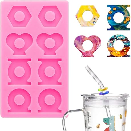 Premium Straw Topper Molds: Enhance Your Straw Game with Epoxy Resin Casting