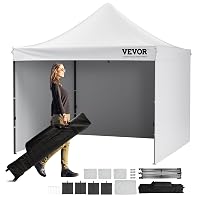 VEVOR Gazebo Tenda Pop-up Pieghevole con Pareti Laterali Rimovibili Gazebo 304,8 x 304,8