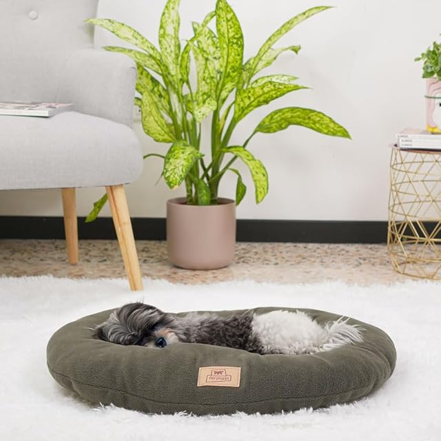 Foto 2 de 3 de Ferplast Cojín Cama para Perros y Gatos Relax Microfleece 65/6 Suave Acolchado Lavable Micropolar Gris