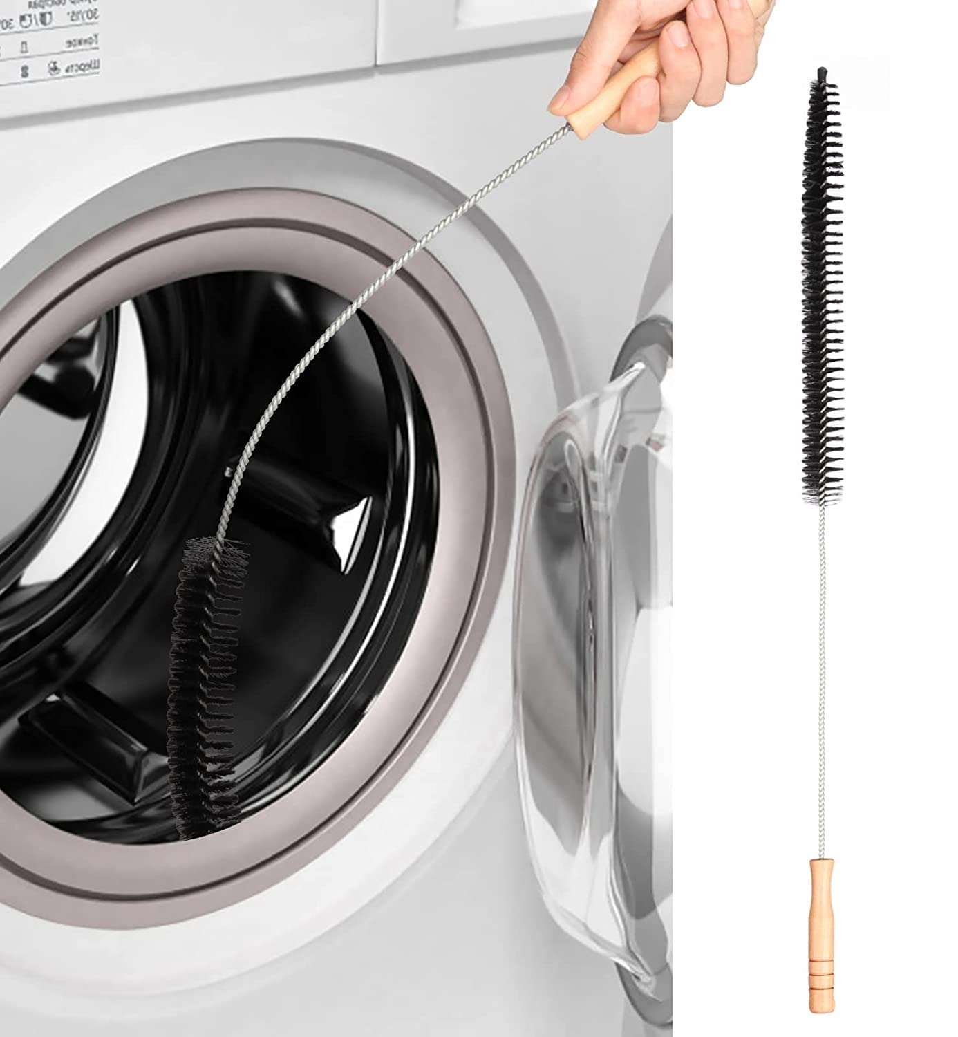 Washing Machine Cleaning Brush, Long Flexible Rod Cleaning Tool, Vent