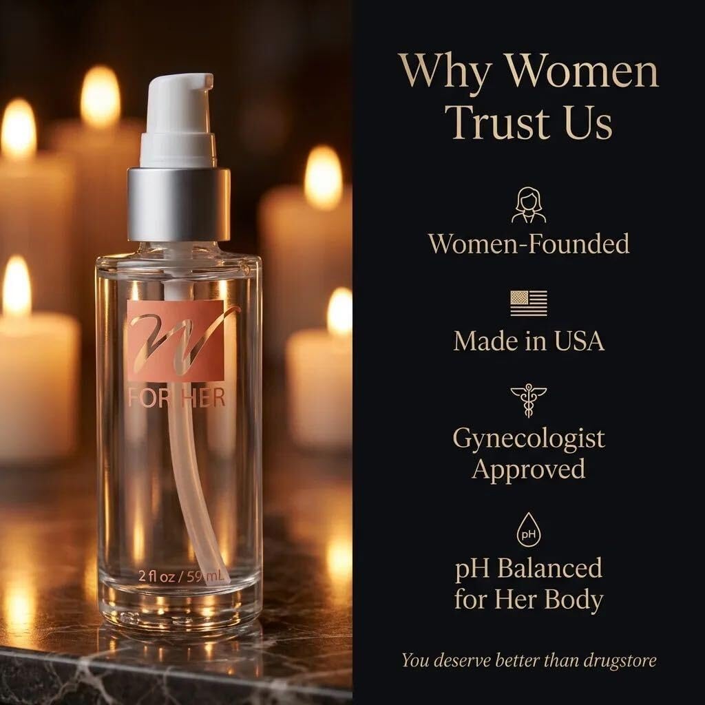 Silicone Personal Moisturizer for Women - 3-Ingredient Formula with Vitamin E - Long-Lasting, Water-Resistant, Unscented, No Residue - Paraben & Glycerin Free - Glass Pump Bottle, 2 Fl Oz
