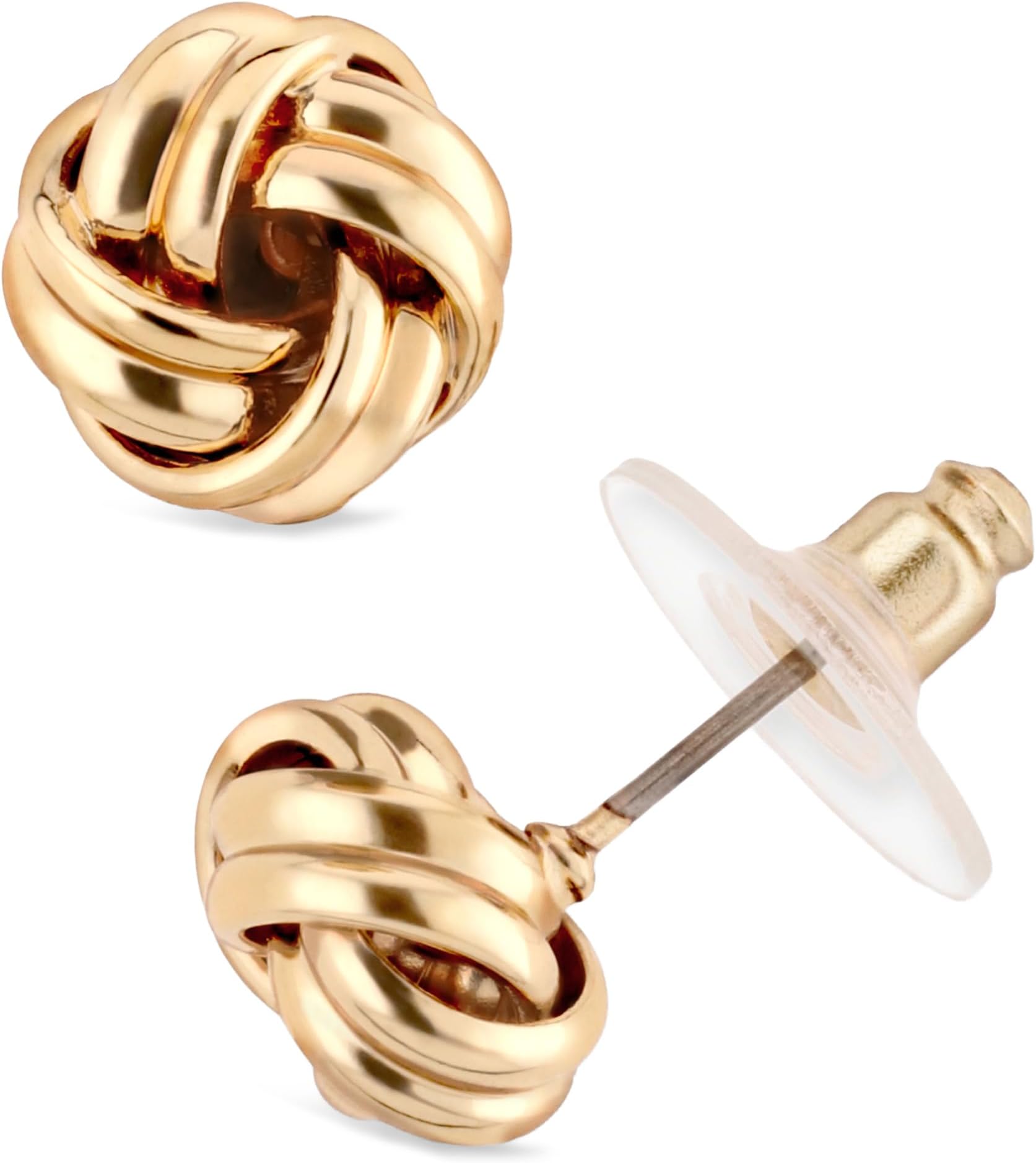 "Classics" Gold-Tone Knot Stud Earrings