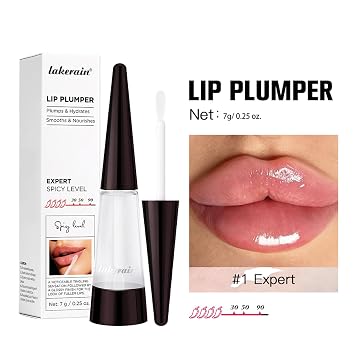 BAISEN DIARY Instant Plumping & High-Shine Gloss Plumping Lip Oil - Ultra-Hydrating & Nourishing, Glossy Finish Lip Glow Oil, Instant Volumizing Effect, Smooth, Soft, Juicy Lips (#1 Expert)