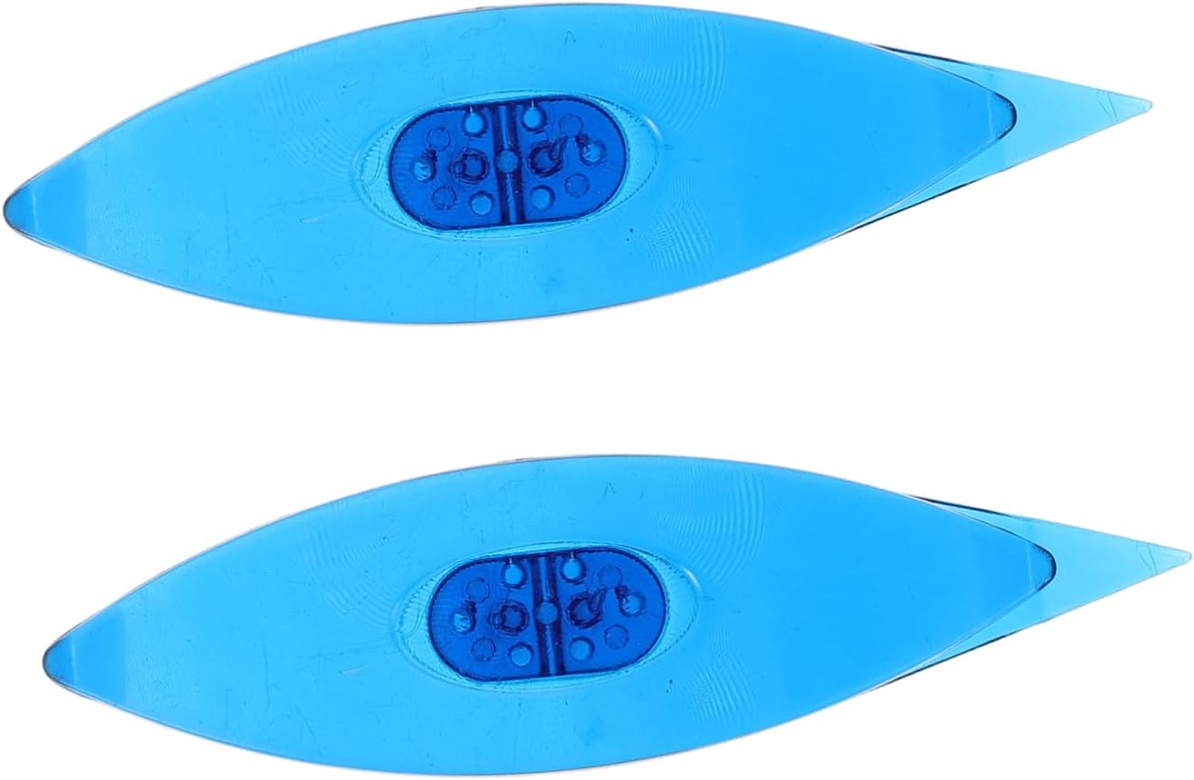 COOPHYA 2pcs Tatting Shuttle Tools for Lace Making DIY Weaving Craft Kit Safe and Easy Use Craft Needles for Beginners Blue for Tatting and