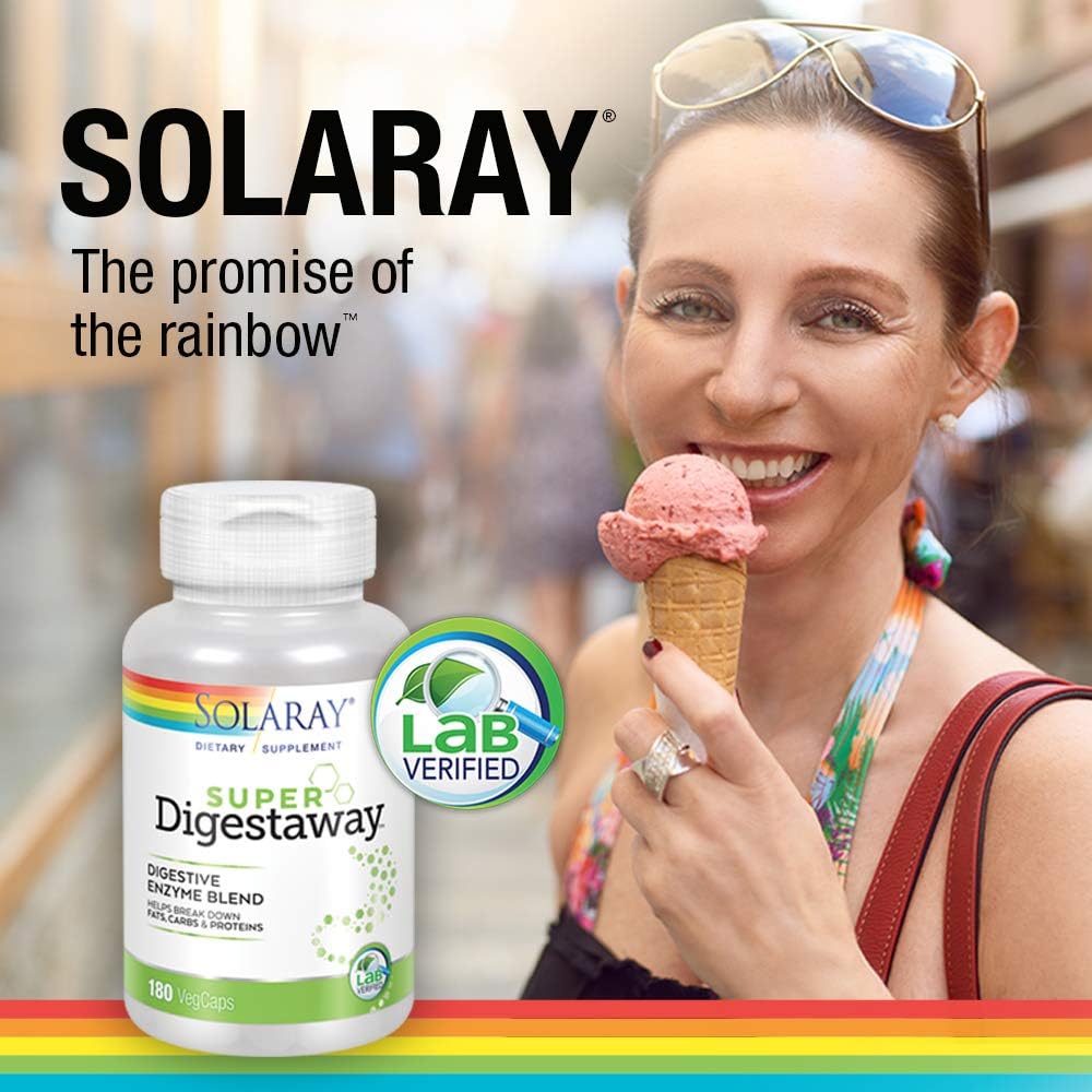 Solaray Super Digestaway Mezcla de enzimas digestivas Digestión