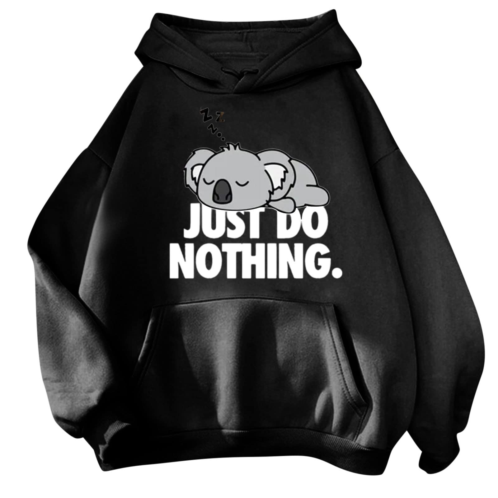 Sudadera con capucha para mujer en algodón corte holgado y cómodo A62 4