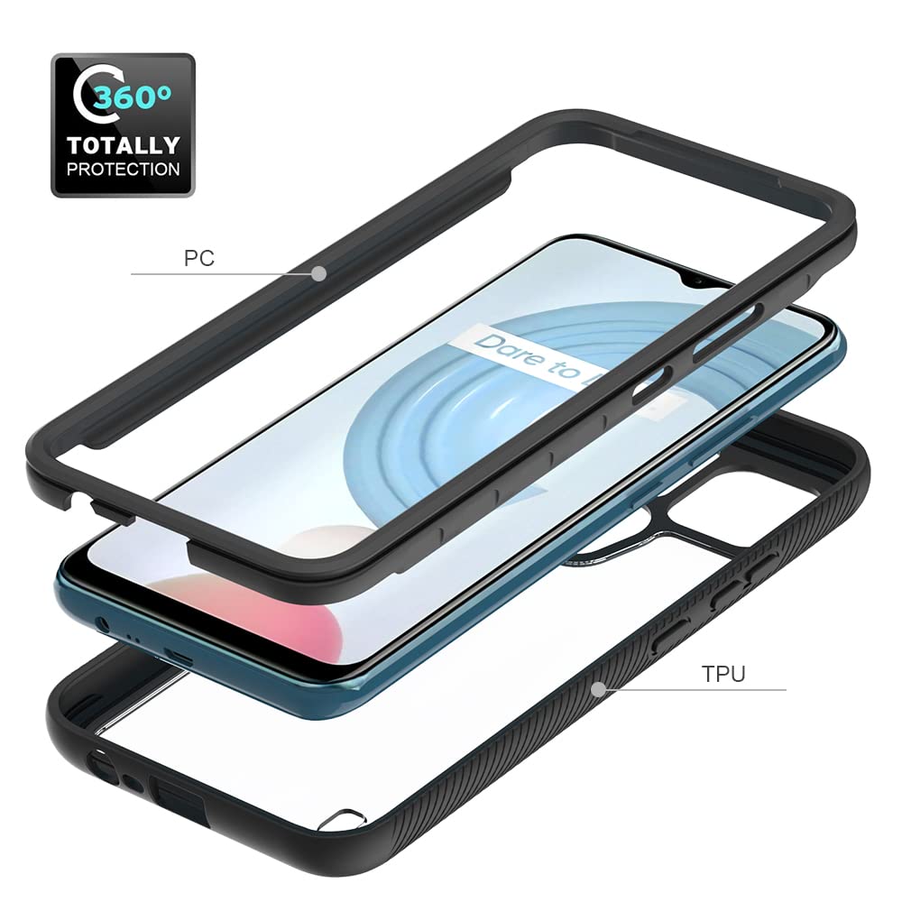 Case Soft Armor Per Realme C21Y / C25Y | Custodia Protettiva In TPU 1,5 Mm Con Angoli Rinforzati E Protezione Fotocamera