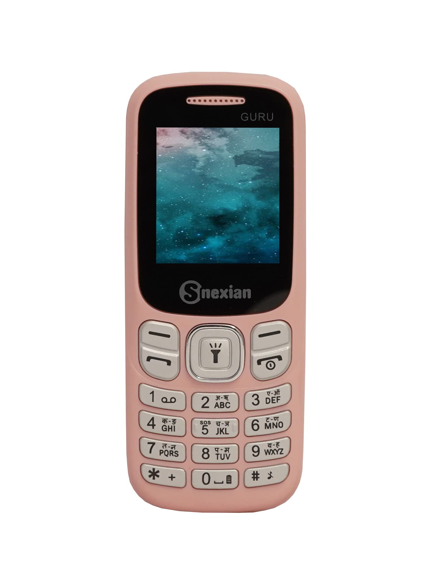 Snexian All-New Guru 312 Dual Sim |Keypad Mobile| with 1.8" Display | Voice Changer | Auto Call Recording | Long Lasting Battery | Wireless FM | Digital Camera | Feature Phone | Torch | Pink