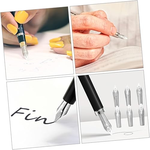 Miniatura 8 de GRIRIW Plumas de repuesto para pluma estilográfica, 8 unidades, puntas de repuesto para pluma estilográfica, punta fina, pluma estilográfica,