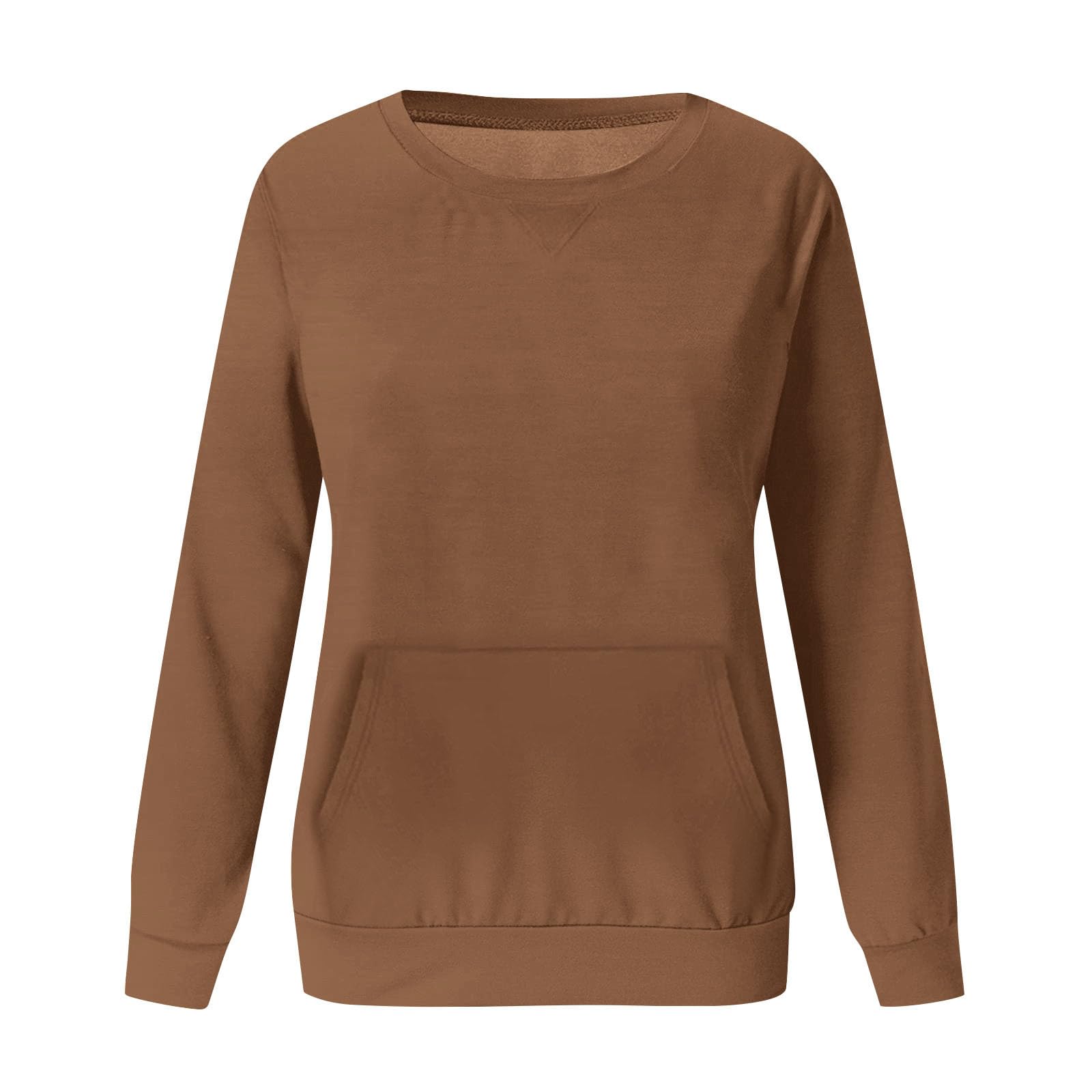 Felpa Donna Girocollo Senza Cappuccio Cotone Oversize Casual Sweatshirt | maglione oversize, a maniche lunghe, scollo rotondo, morbido cotone, senza cappuccio, loose fit, abbinamento facile