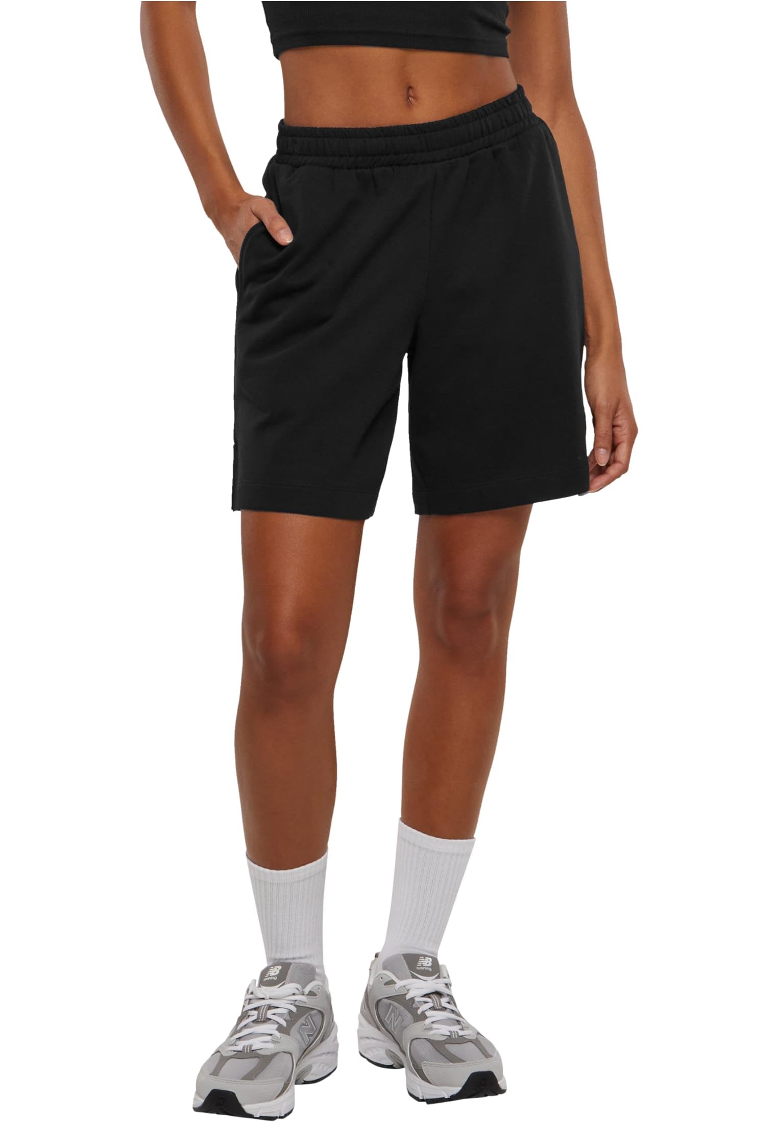 Urban Classics Women's Noir Bermuda Shorts Organic Terry